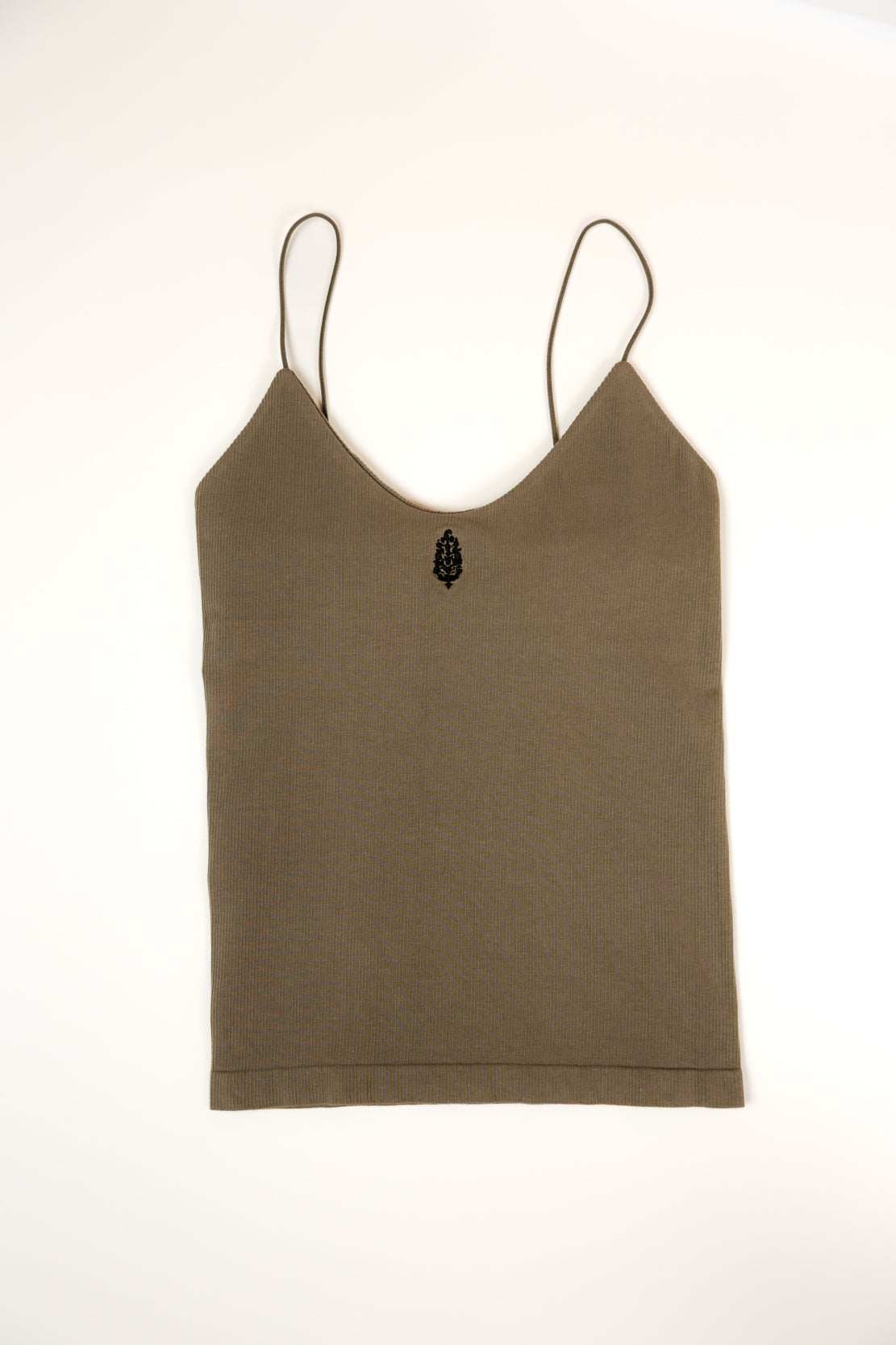 Skinny Strap Logo Tank | Pewter