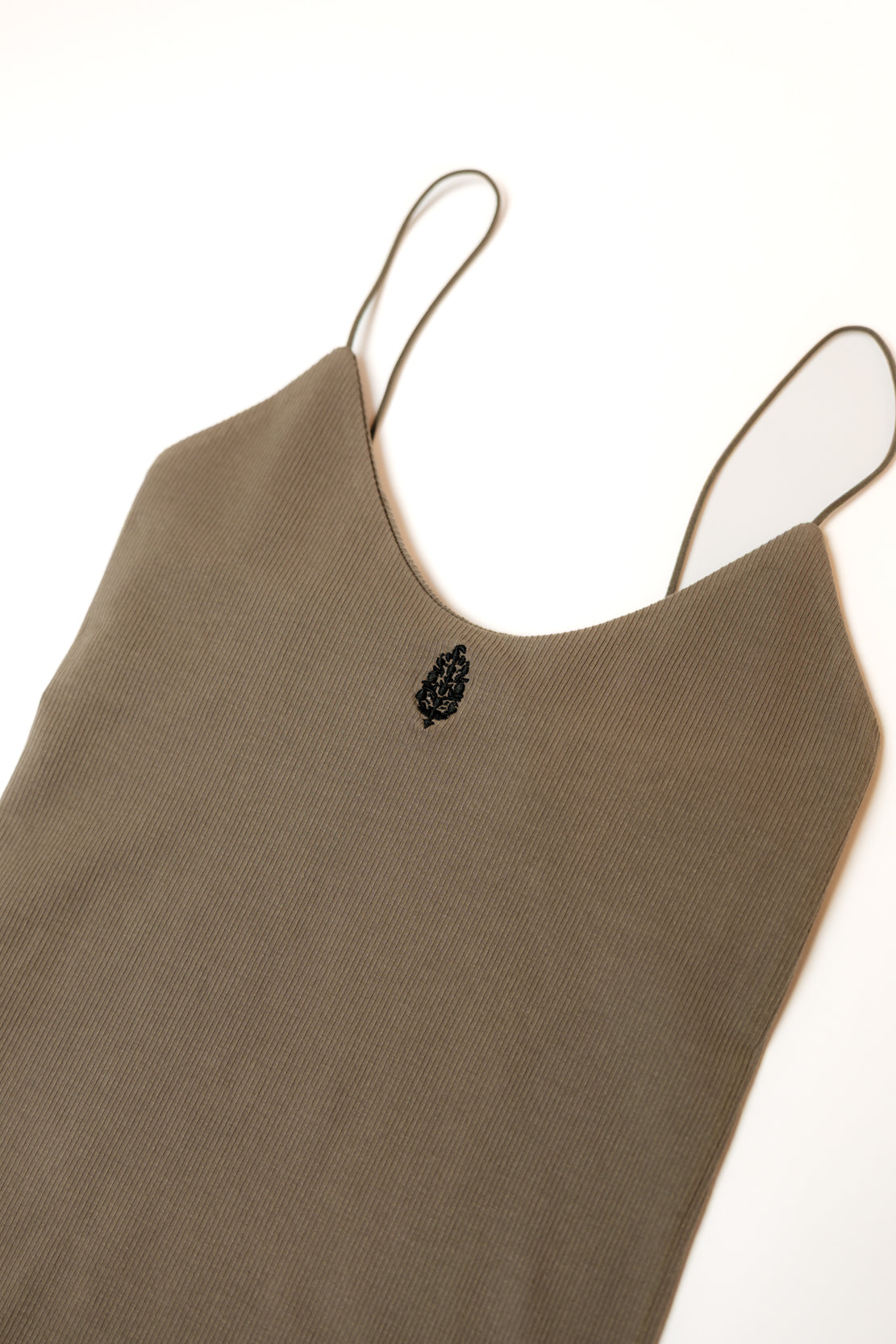 Skinny Strap Logo Tank | Pewter