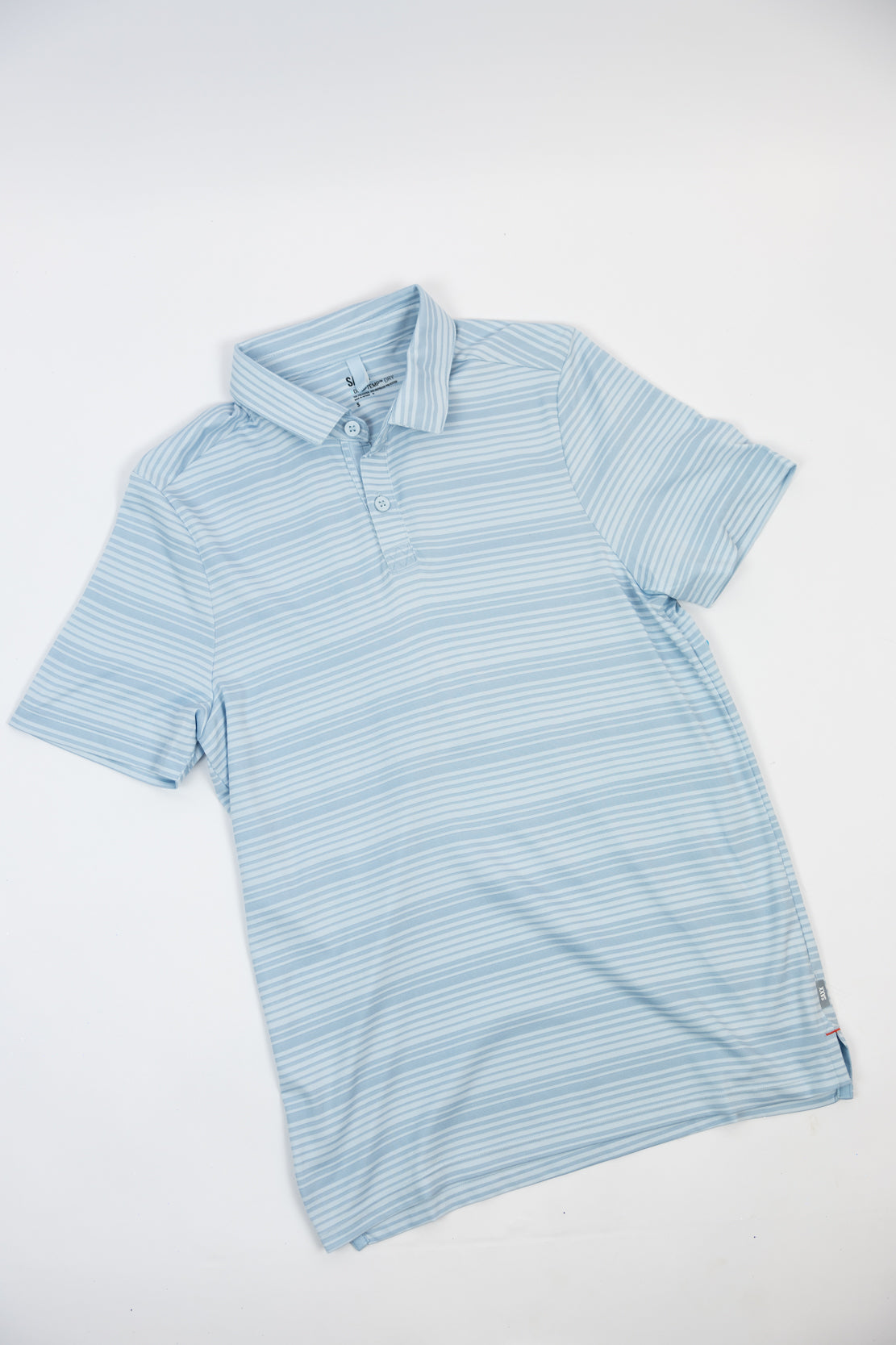 Men's DropTemp Dry Polo | Shadow Stripe/Light Blue