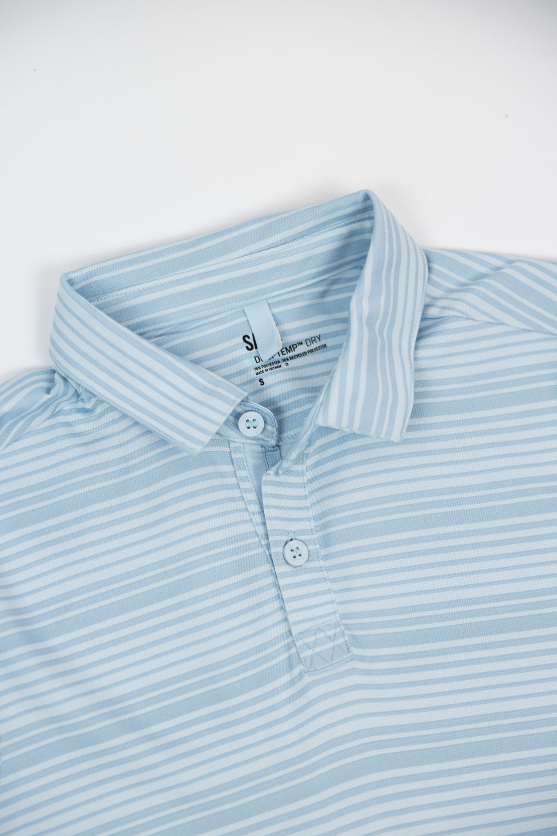 Men's DropTemp Dry Polo | Shadow Stripe/Light Blue