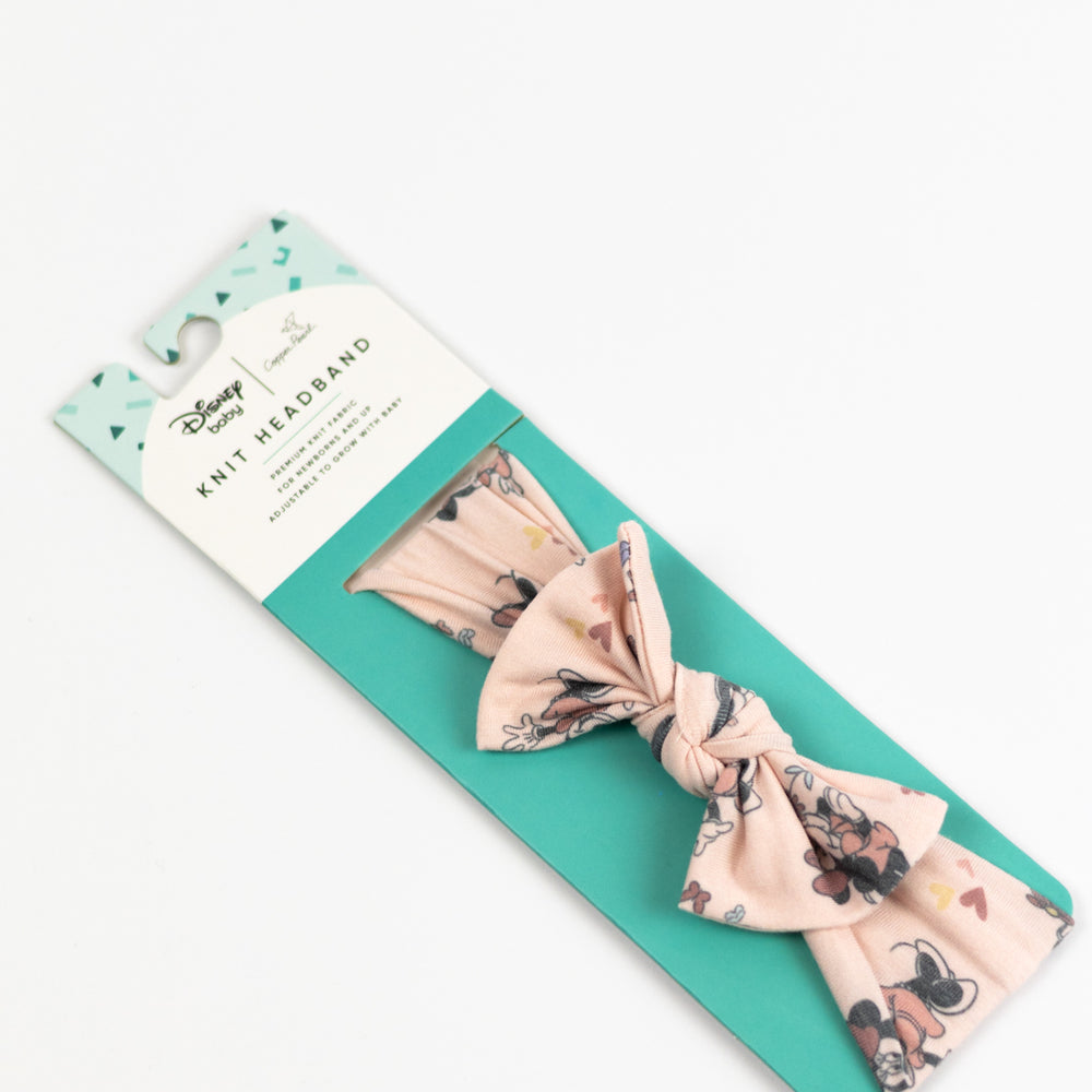 Copper Pearl Headband Bow | Minnie Mouse