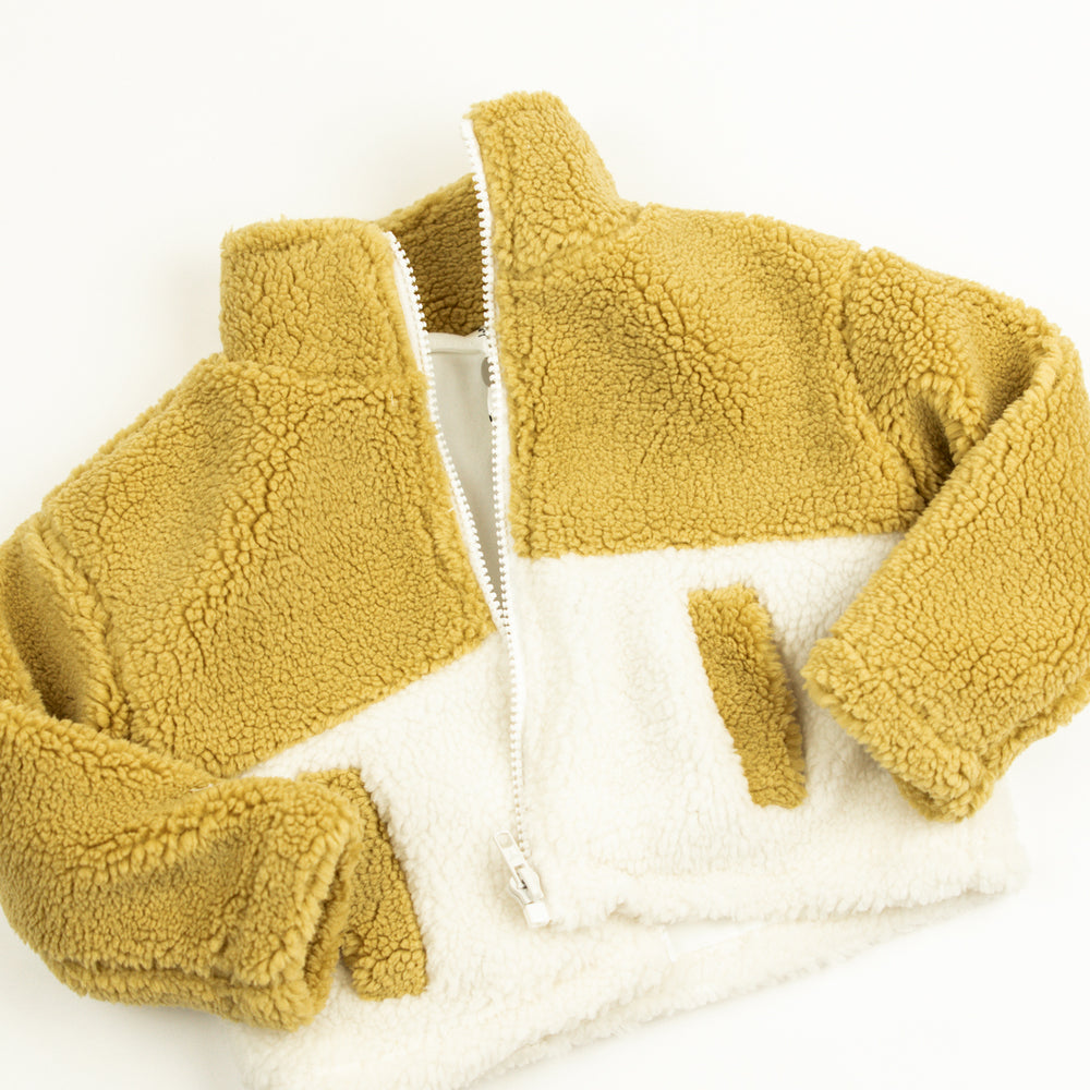 Babysprouts Sherpa Jacket | Mustard