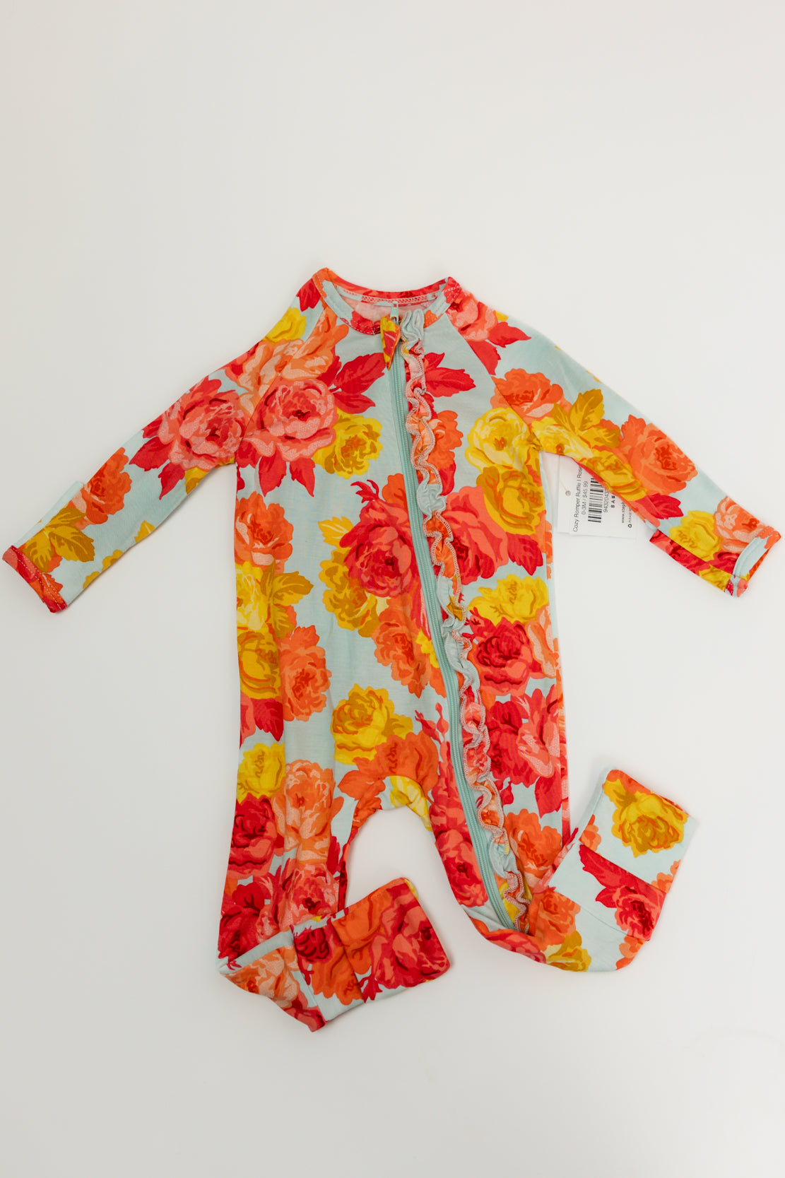 Cozy Romper Ruffle | Roses