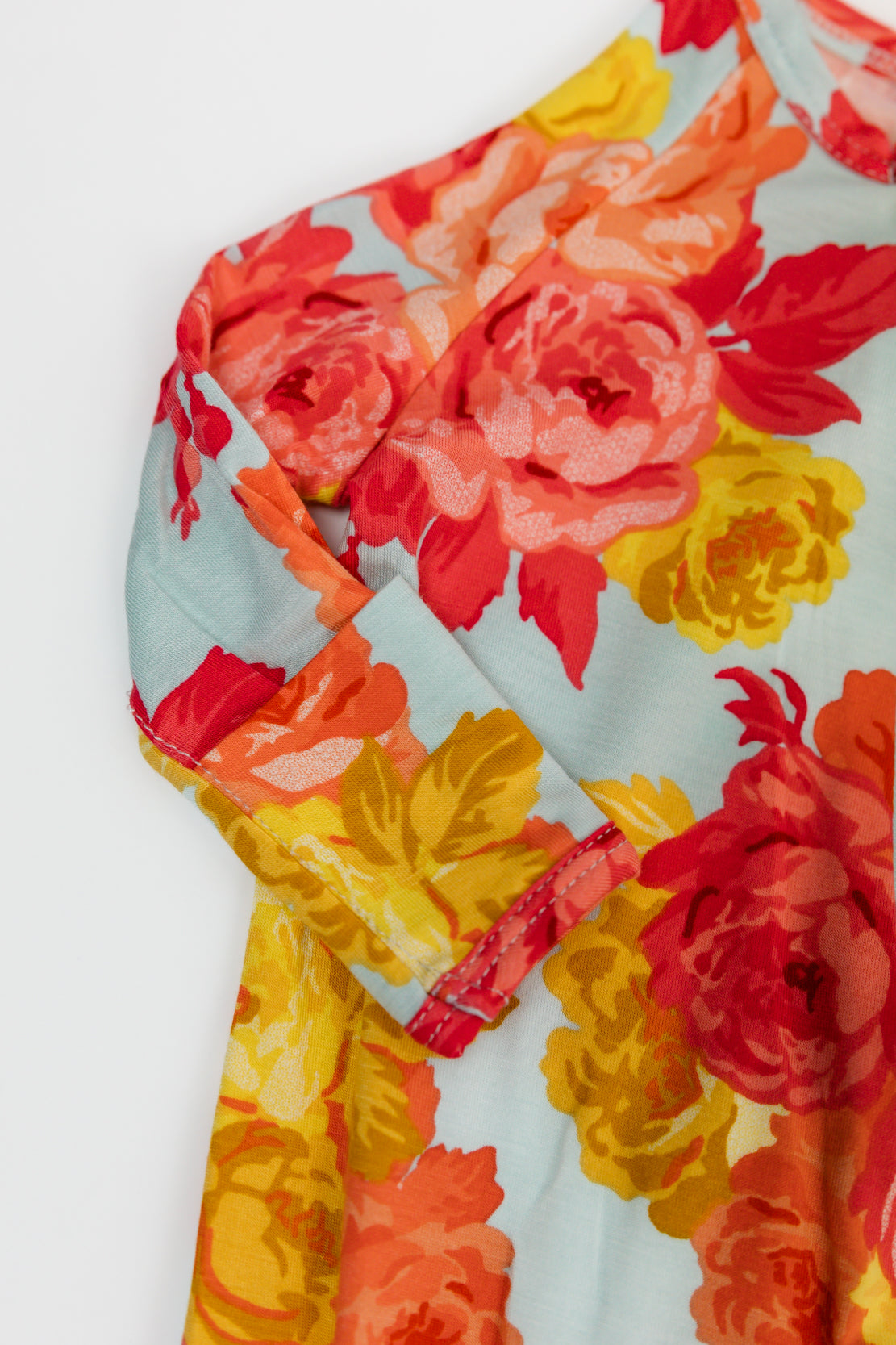 Cozy Romper Ruffle | Roses
