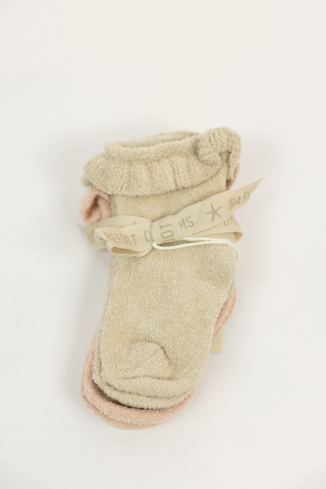 Barefoot Dreams Baby Butterfly Sock Set | Stone/Dusty Rose