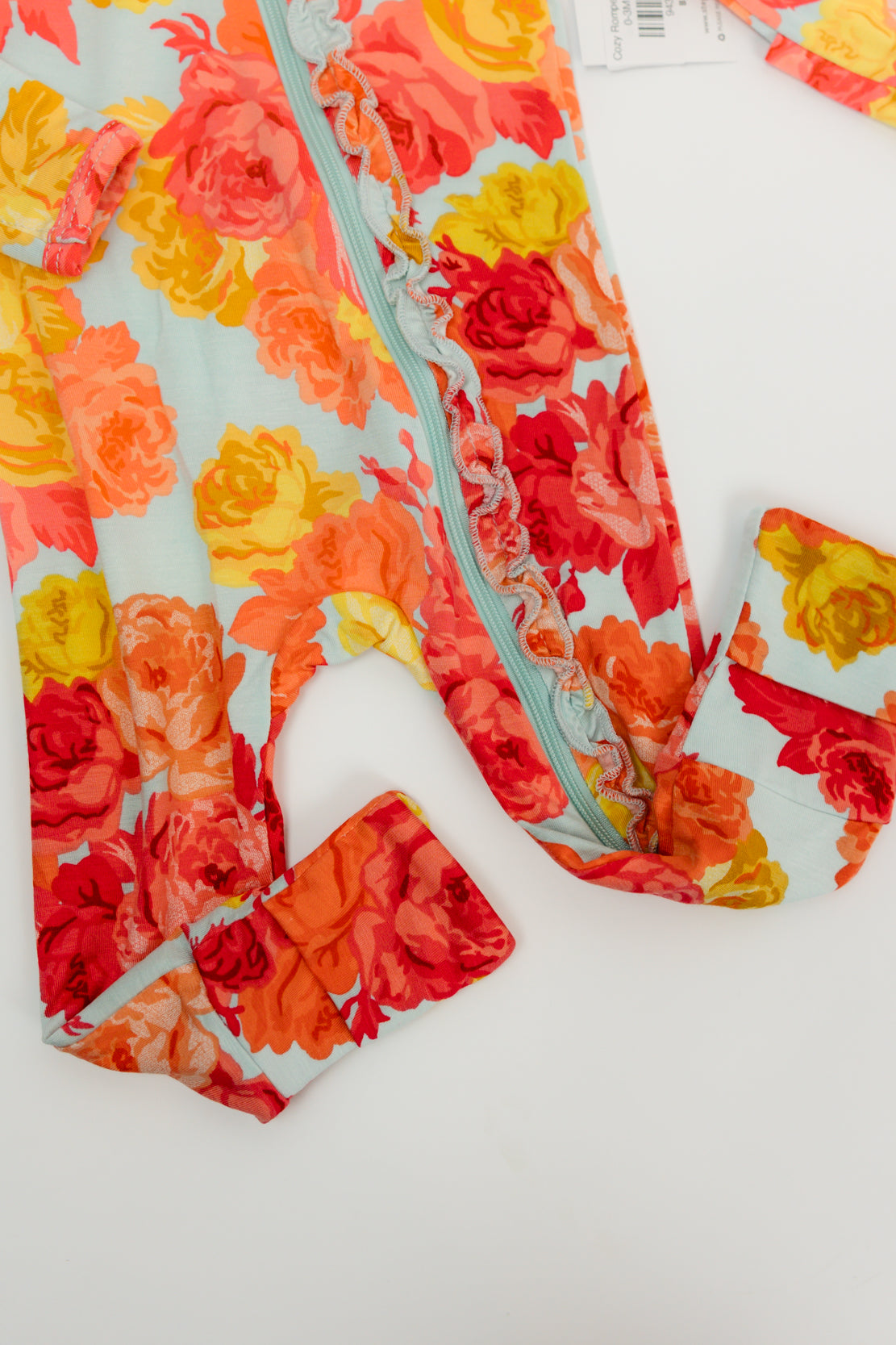 Cozy Romper Ruffle | Roses