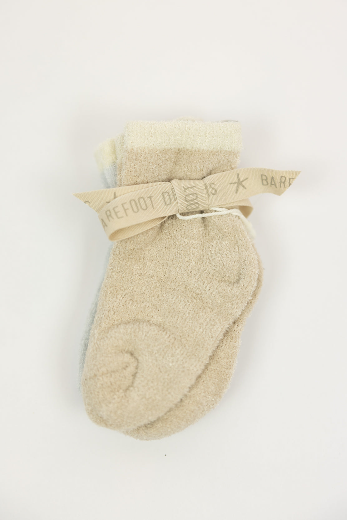 Barefoot Dreams Baby Bee Sock Set | Stone/Blue