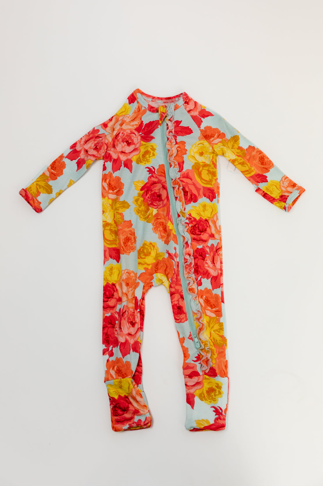 Cozy Romper Ruffle | Roses