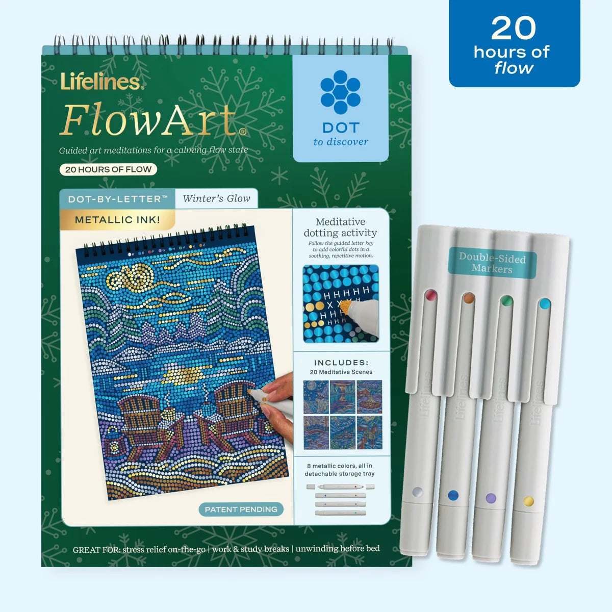 FlowArt Trace By Line | Winter's Glow