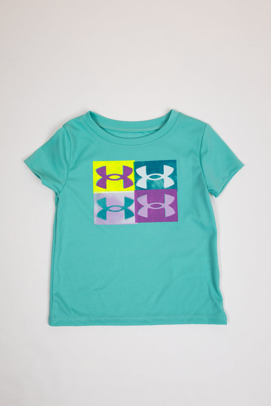 Under Armour Logo Tee | Radial Turquoise