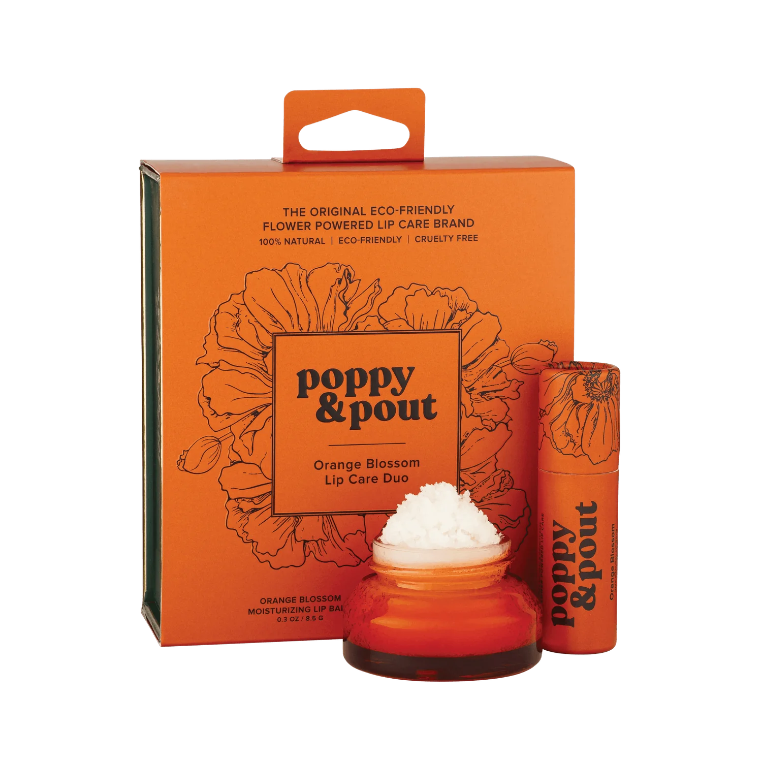 Poppy & Pout Lip Care Duo | Orange Blossom