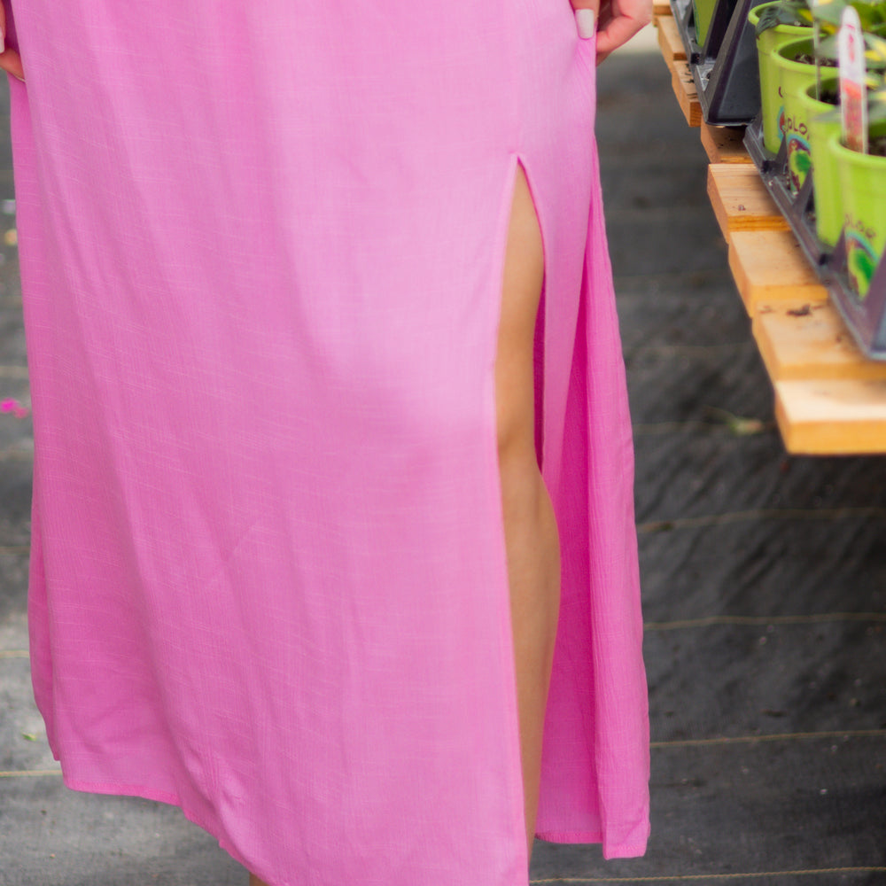 Sofia Cutout Maxi Dress | Pink