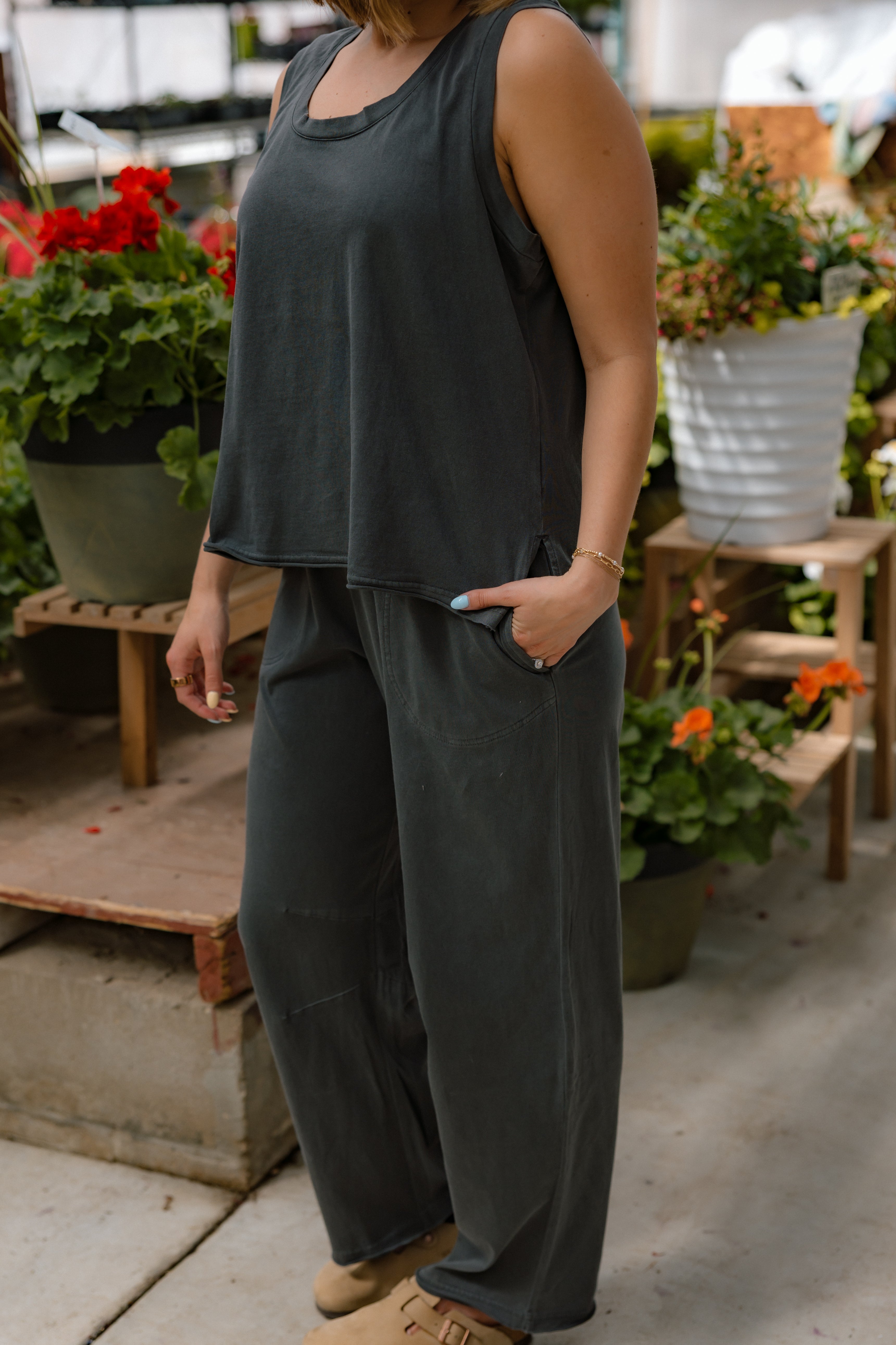 Rory Washed Barrel Set | Black