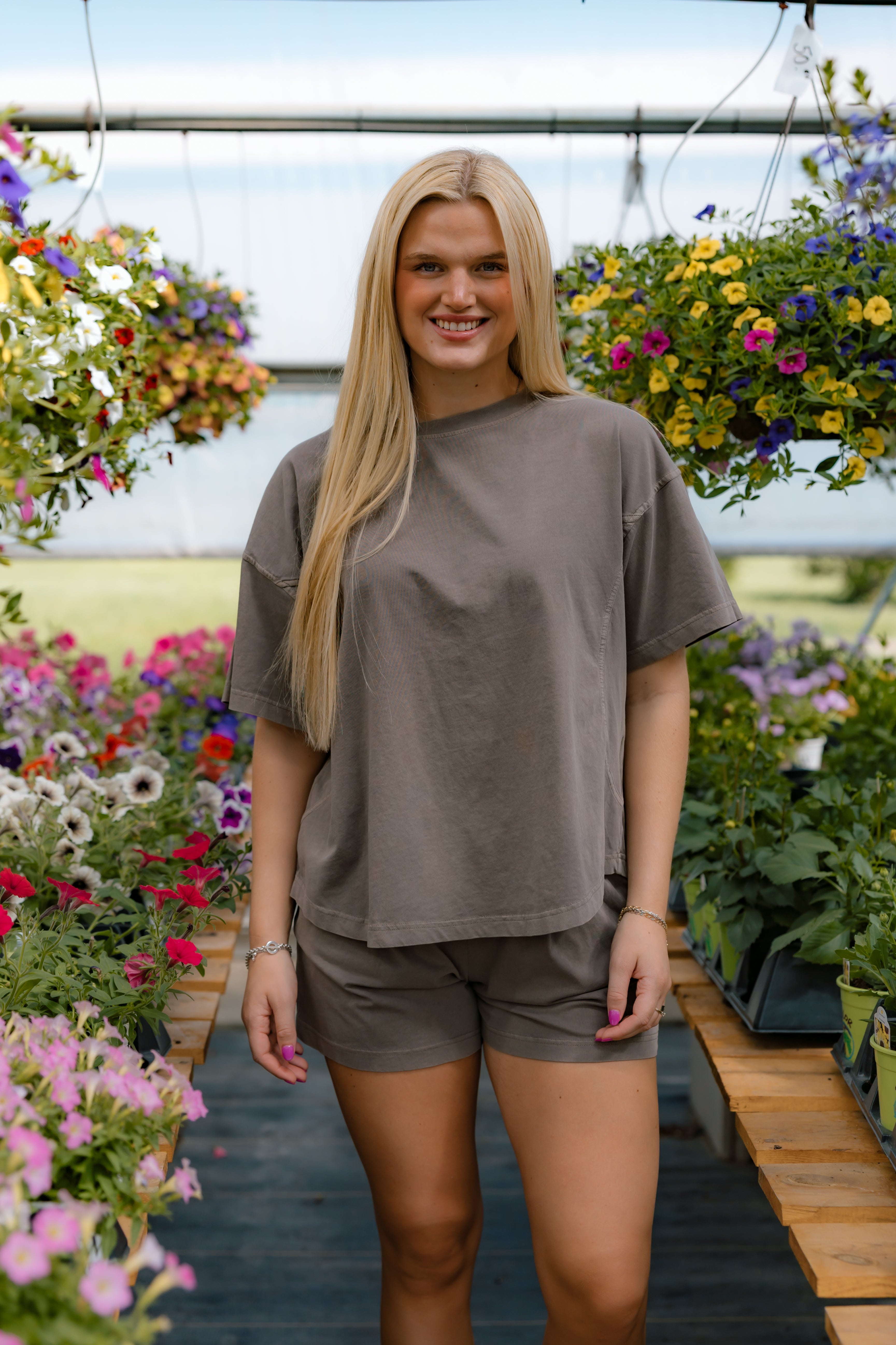 Tessa Washed Short Set | Mocha