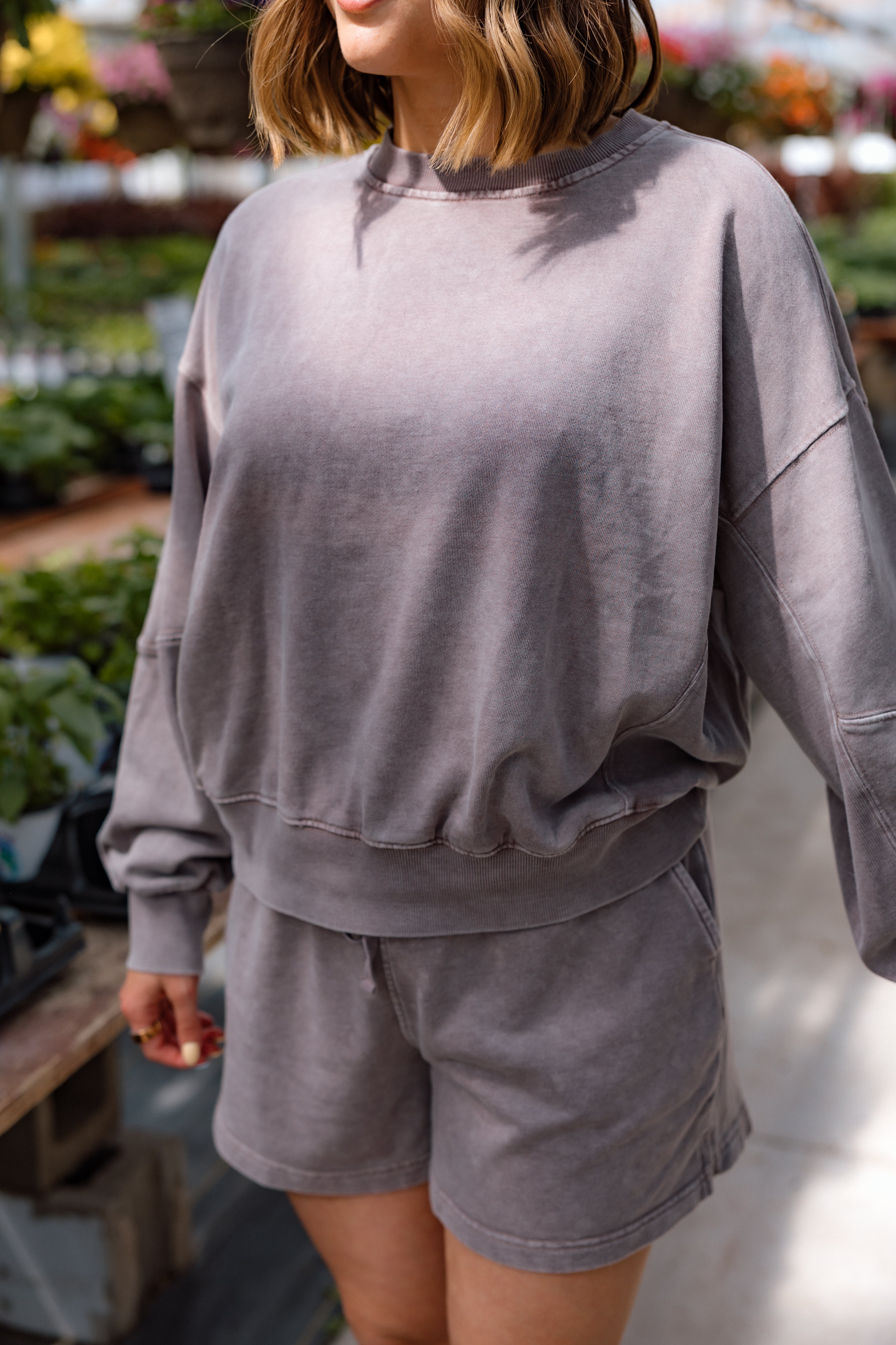 Sage French Terry Short Set | Mocha
