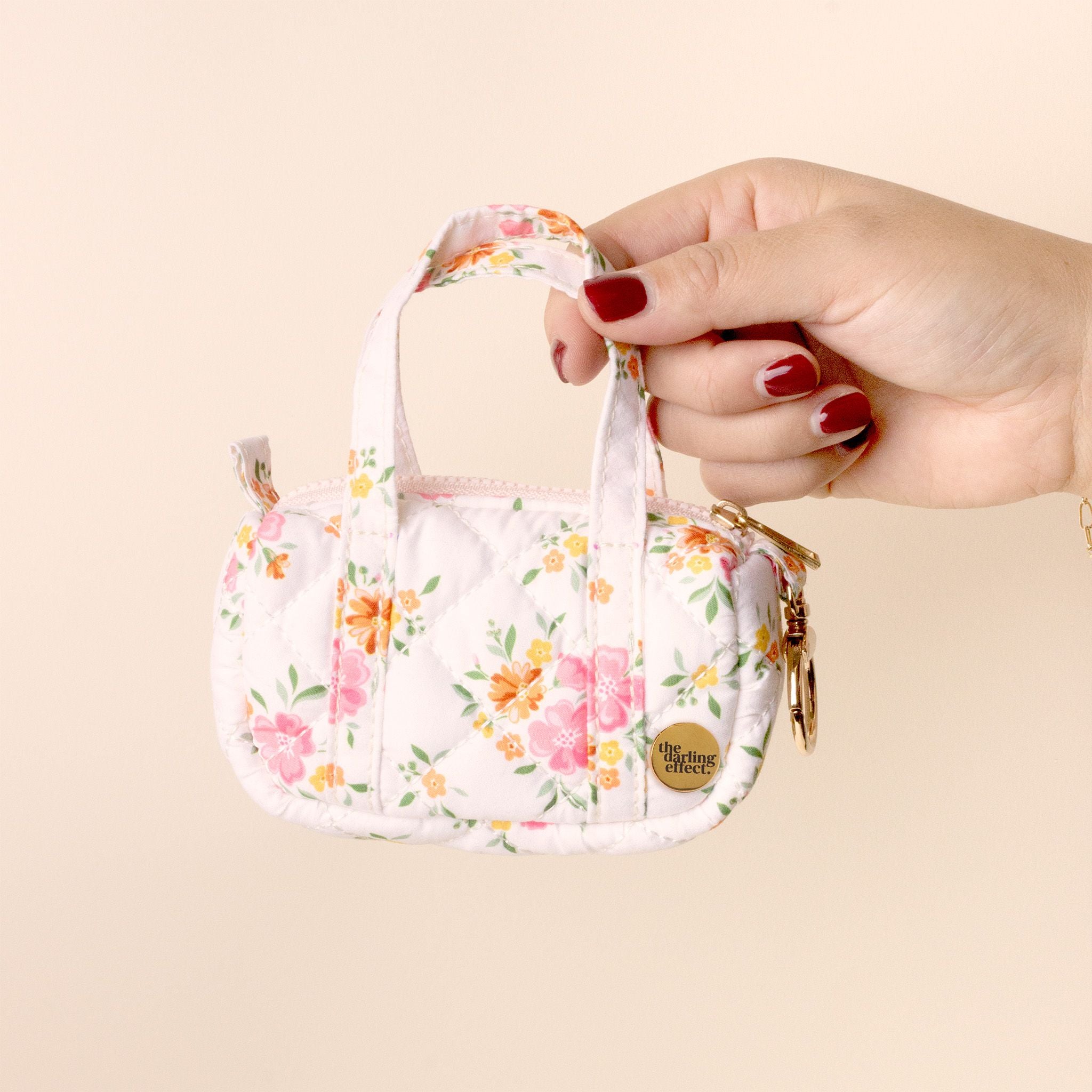 Quilted Duffle Keychain | Endless Daydream Cream