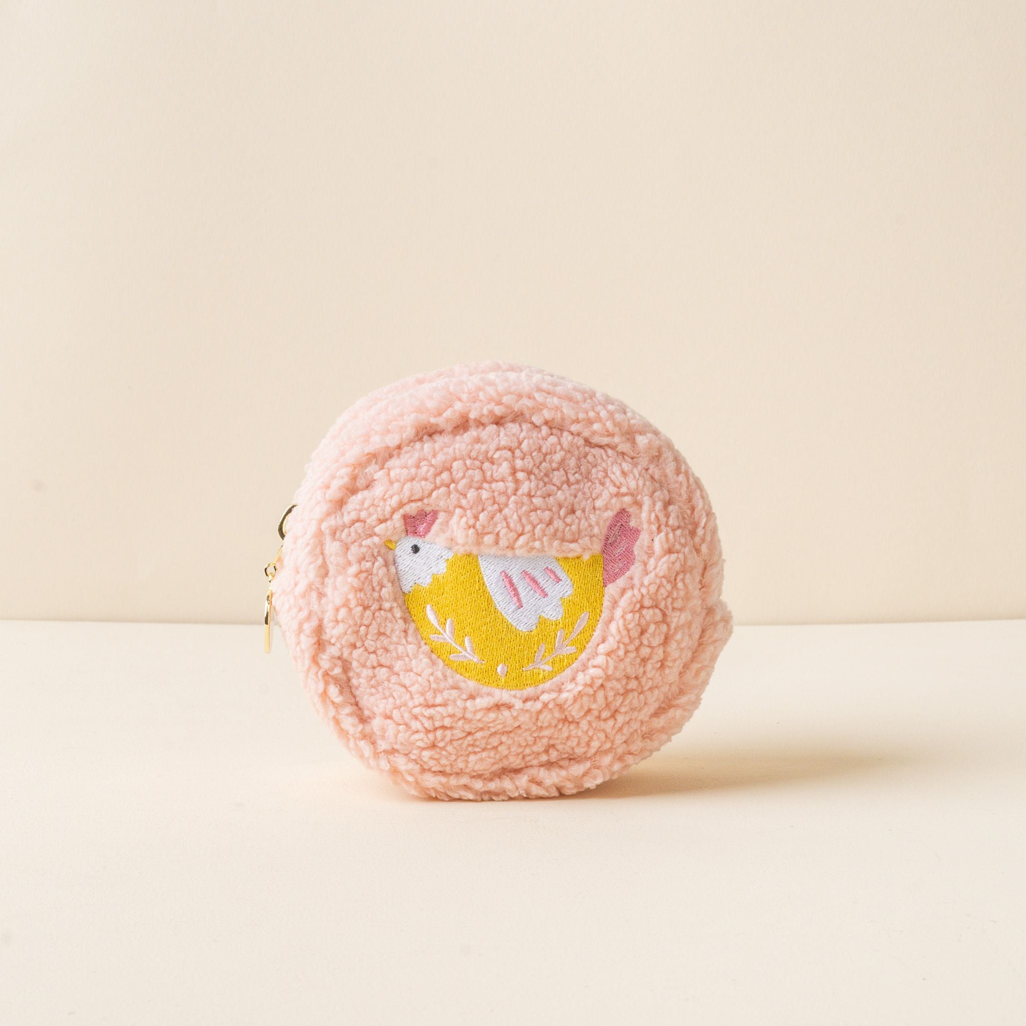 Teddy Pouch Circle | Spring Chicken