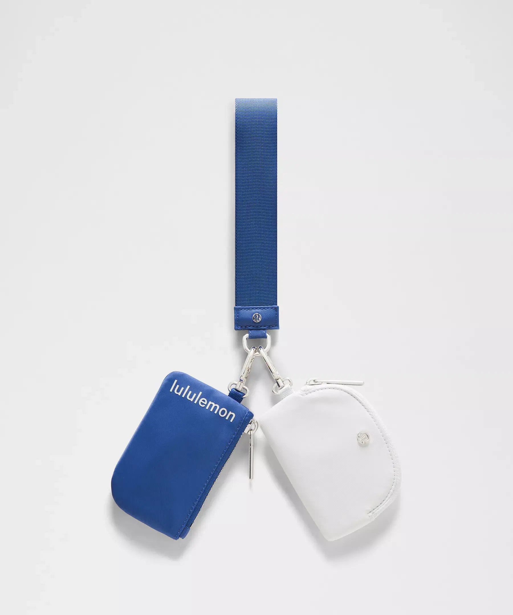 Dual Pouch Wristlet | Beach Ball Blue/Polo Pastel/Silver