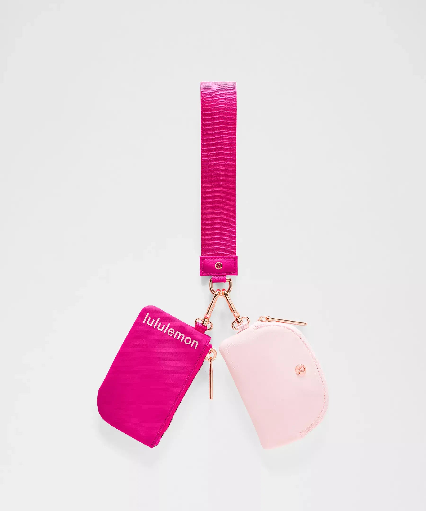 Dual Pouch Wristlet | Pink Flare/Pink Pearl/Rose Gold