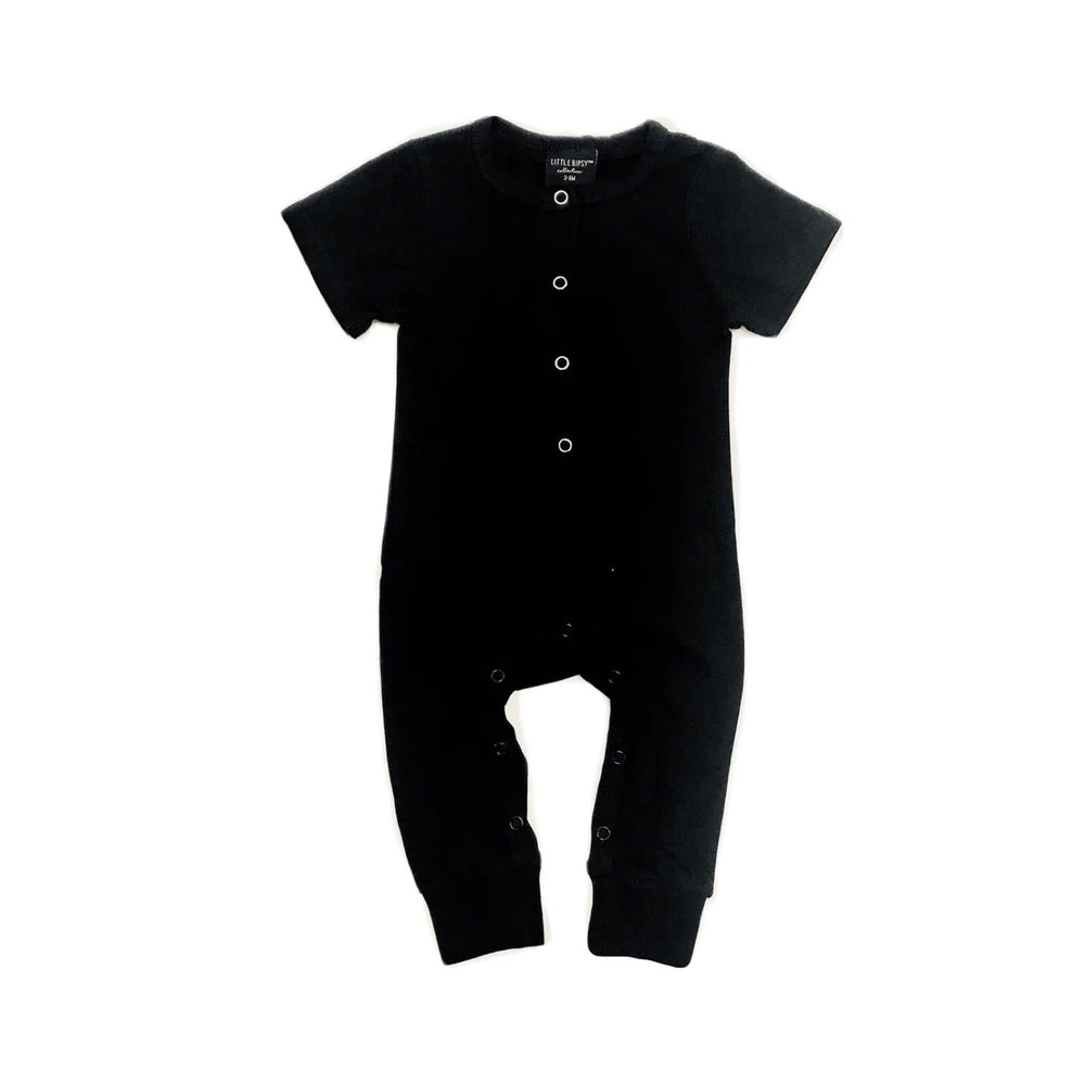 Little Bipsy Classic Snap Romper | Black