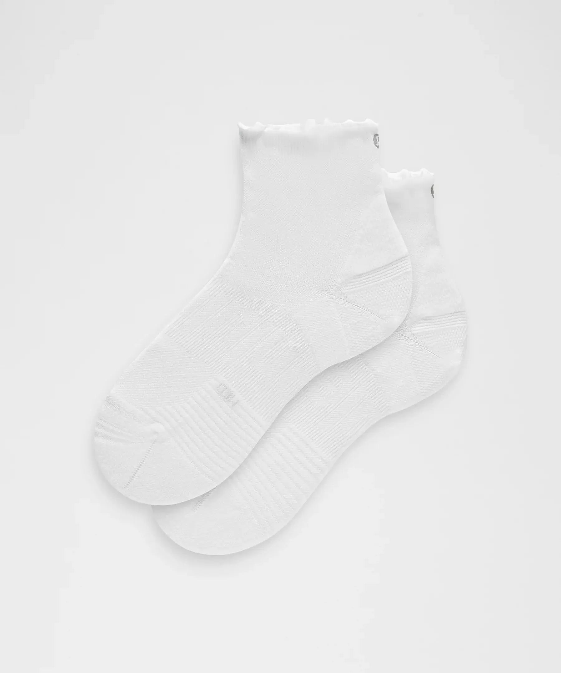 Unisex Power Stride Ankle Socks *Lettuce Edge | White