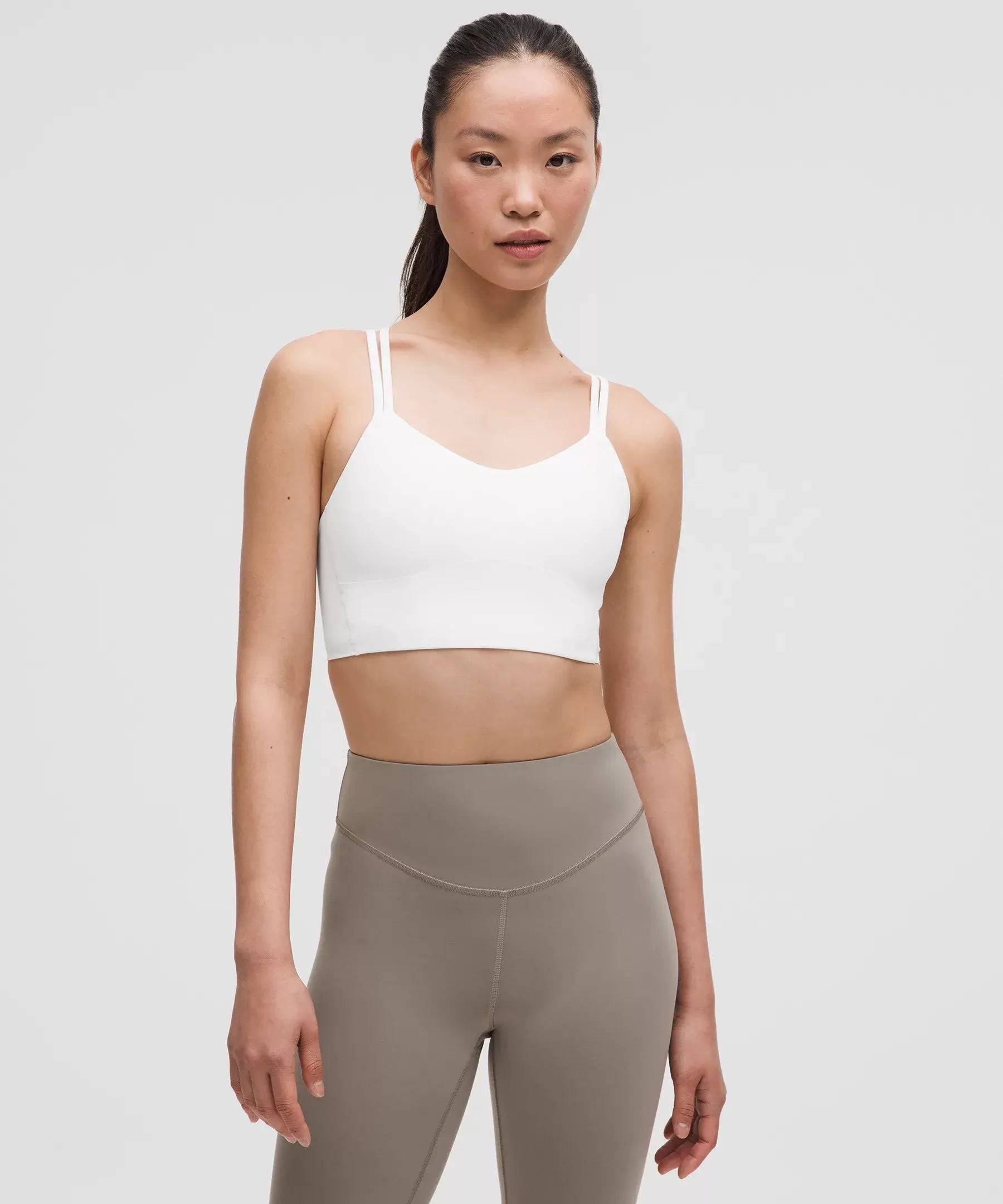 Like a Cloud Longline Bra *Light Support, B/C Cup | White