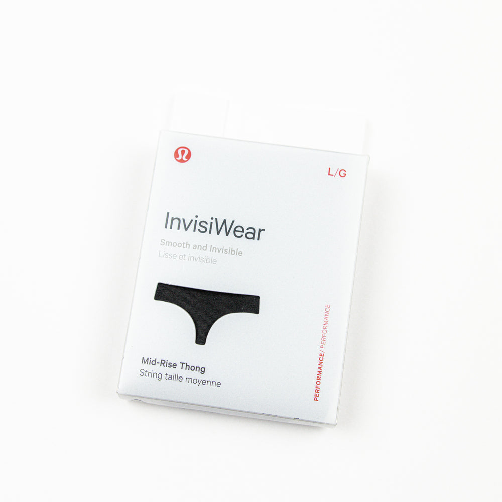 InvisiWear Thong | Black