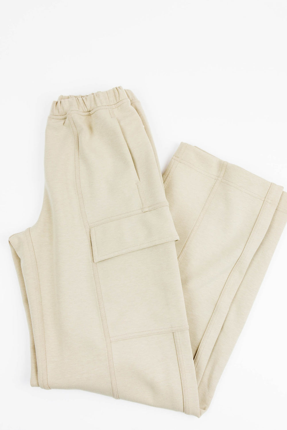 Cotton-Blend Double-Knit Mid-Rise Cargo Pant 31