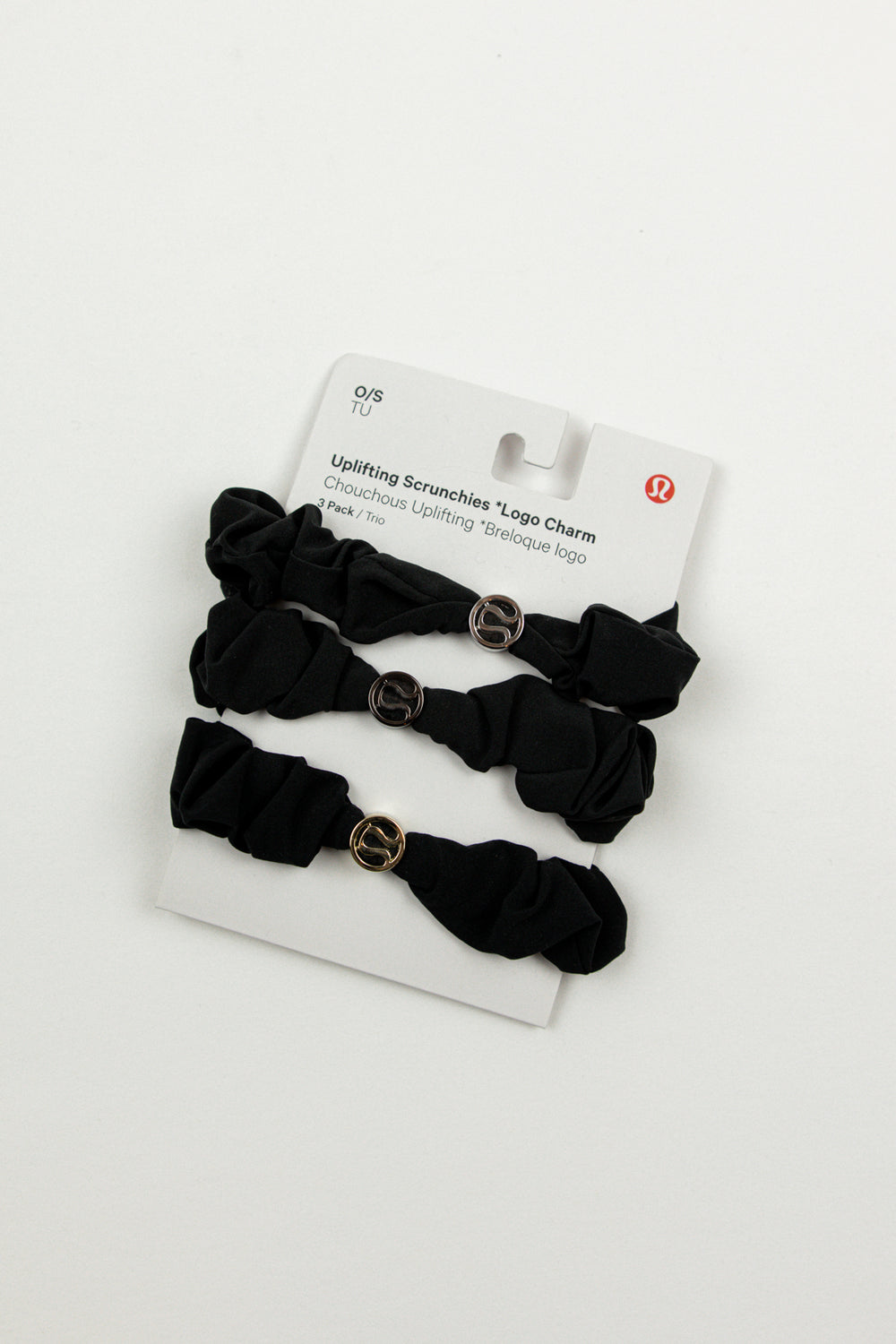 Uplifting Scrunchies Logo 3 Pack | Black/Black/Black