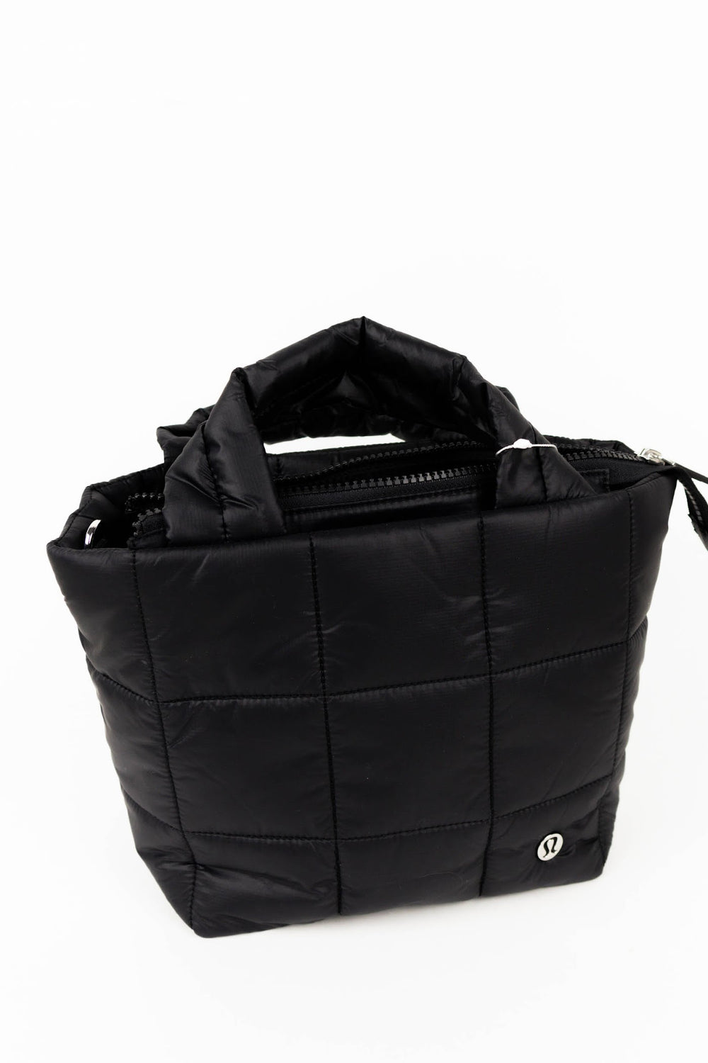 Quilted Grid Crossbody Bag 5L | Black