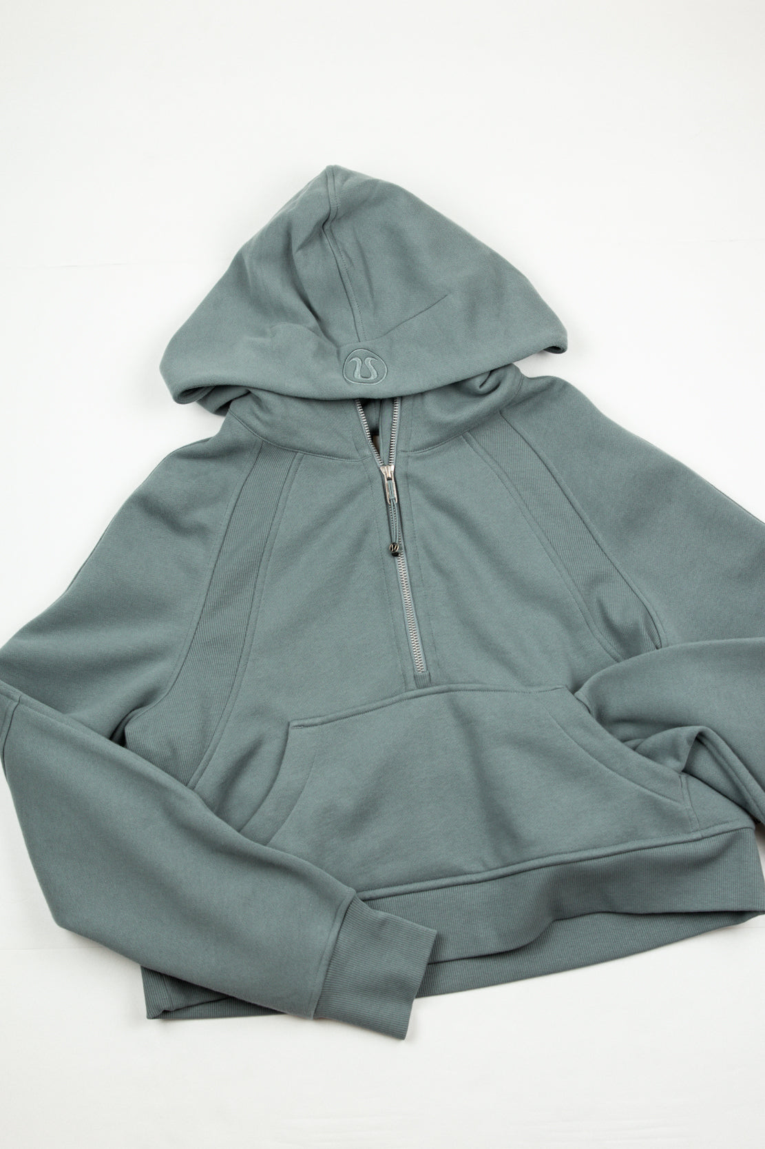 Scuba Oversized Half Zip Hoodie | Belgian Blue