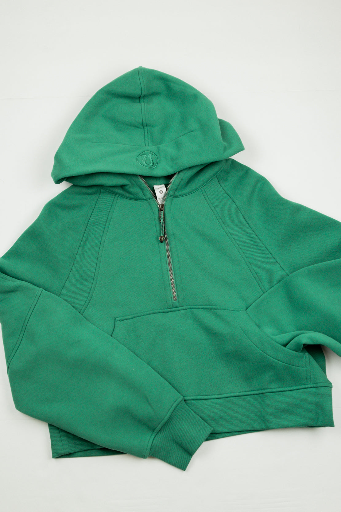 Scuba Oversized Half Zip Hoodie | Cascadia Green