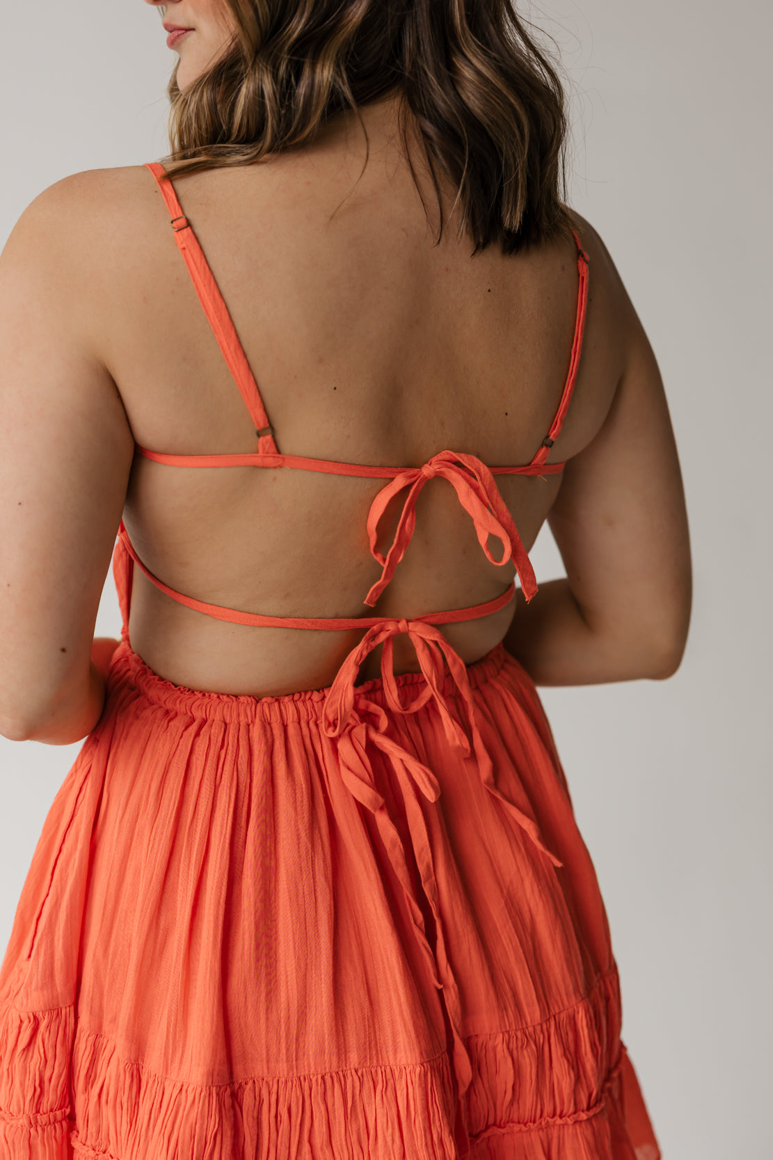 Taking Sides Mini Dress | Fusion Coral