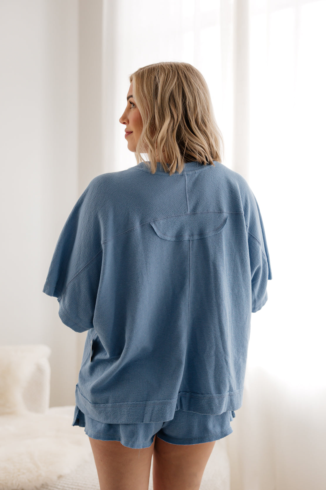 Staycation Sleep Tee | Blissful Blue