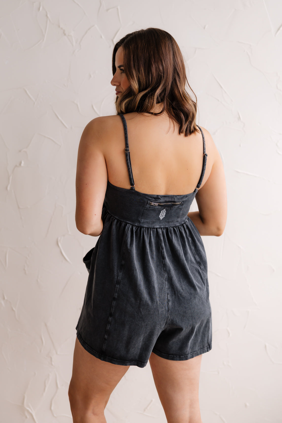 Hot Shot Strappy Romper | Black