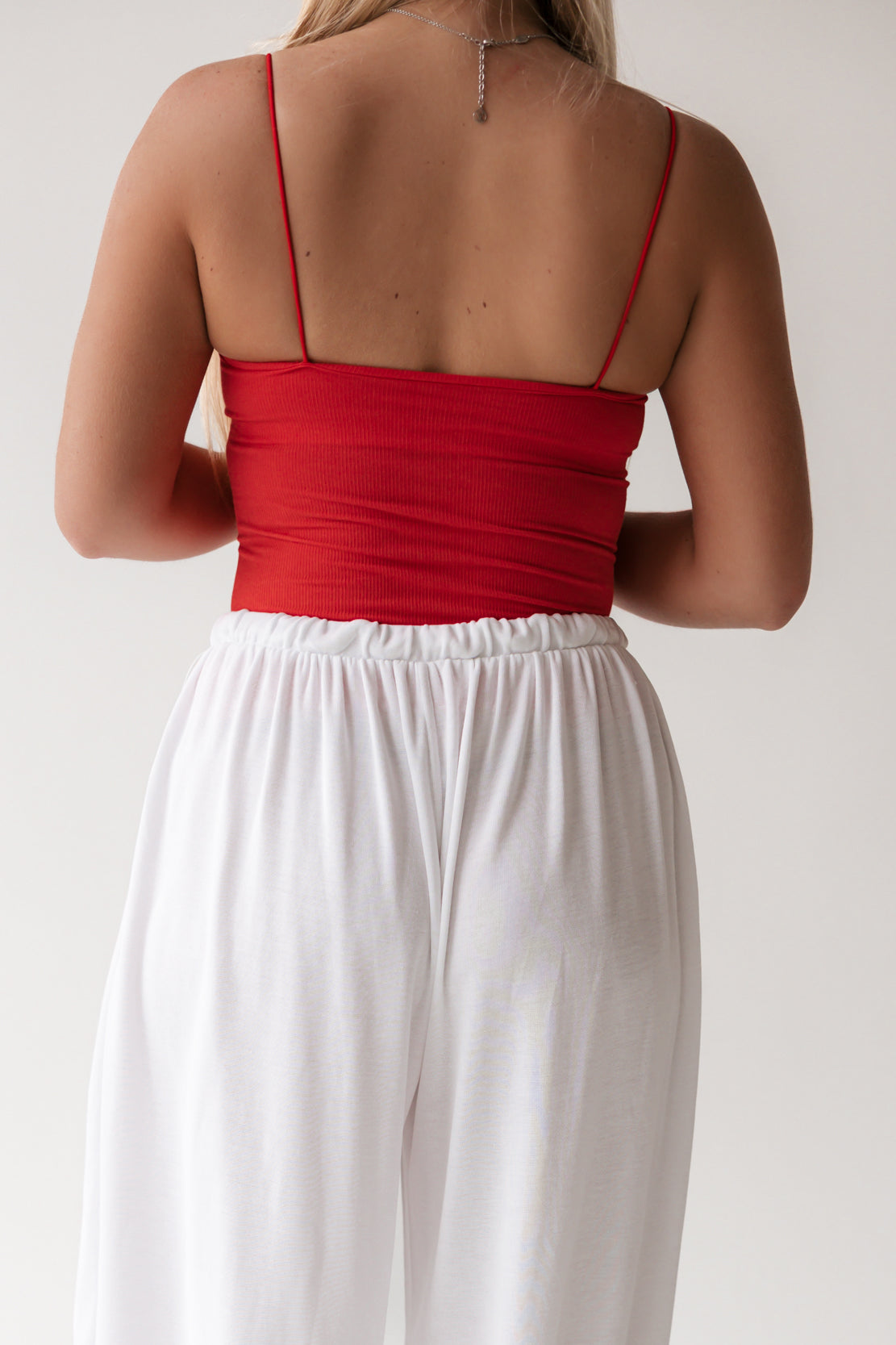 Skinny Strap Logo Tank | Grapefruit