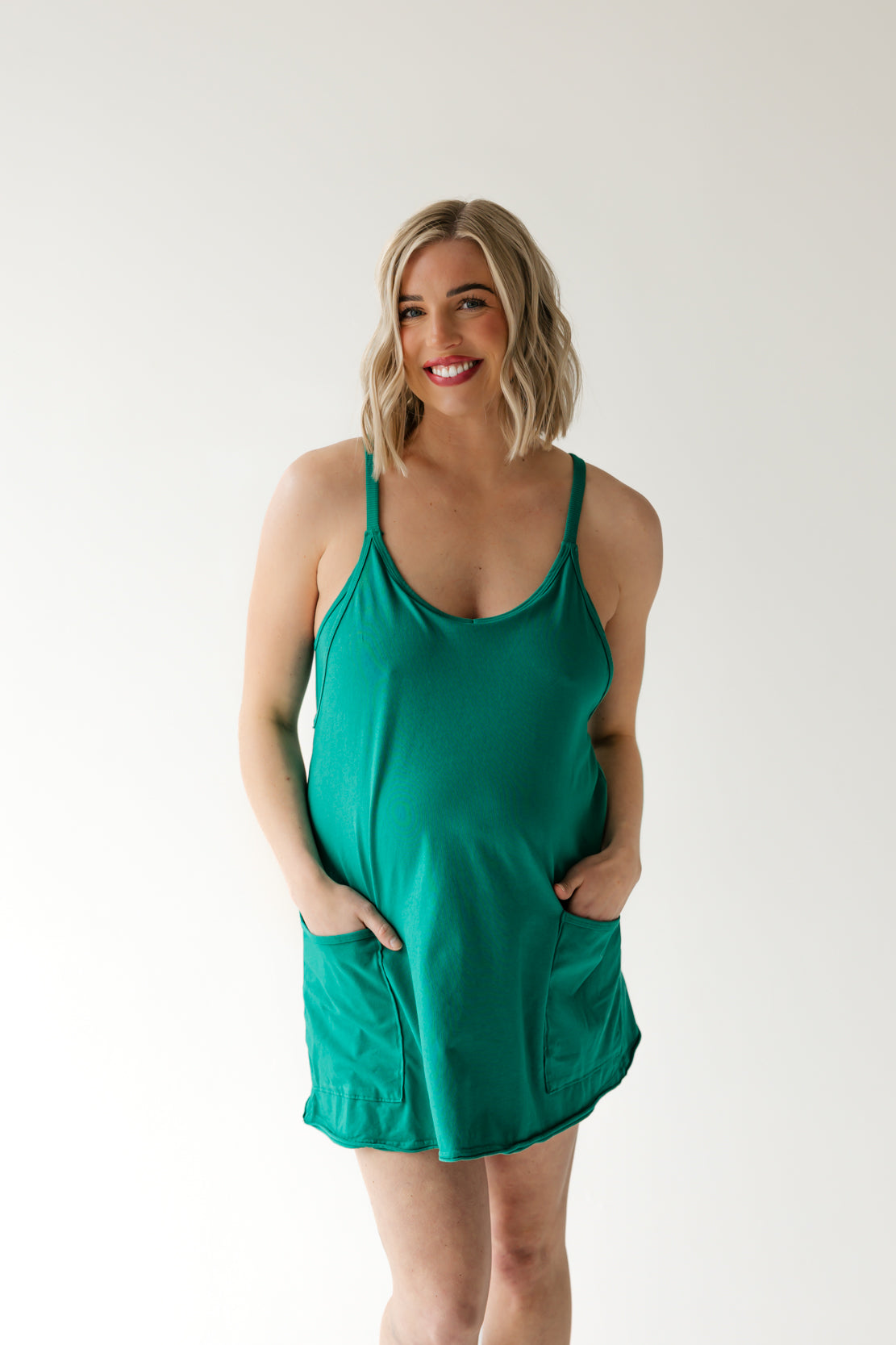Hot Shot Mini Dress | Green Glow
