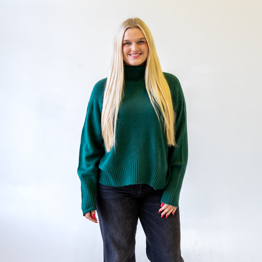 
                      
                        Sadie Turtleneck Sweater | Dark Green
                      
                    