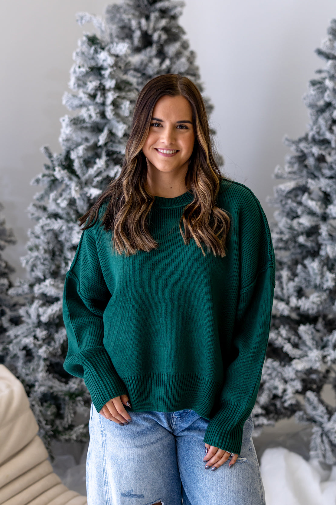 Kelly Oversized Sweater | Dark Green