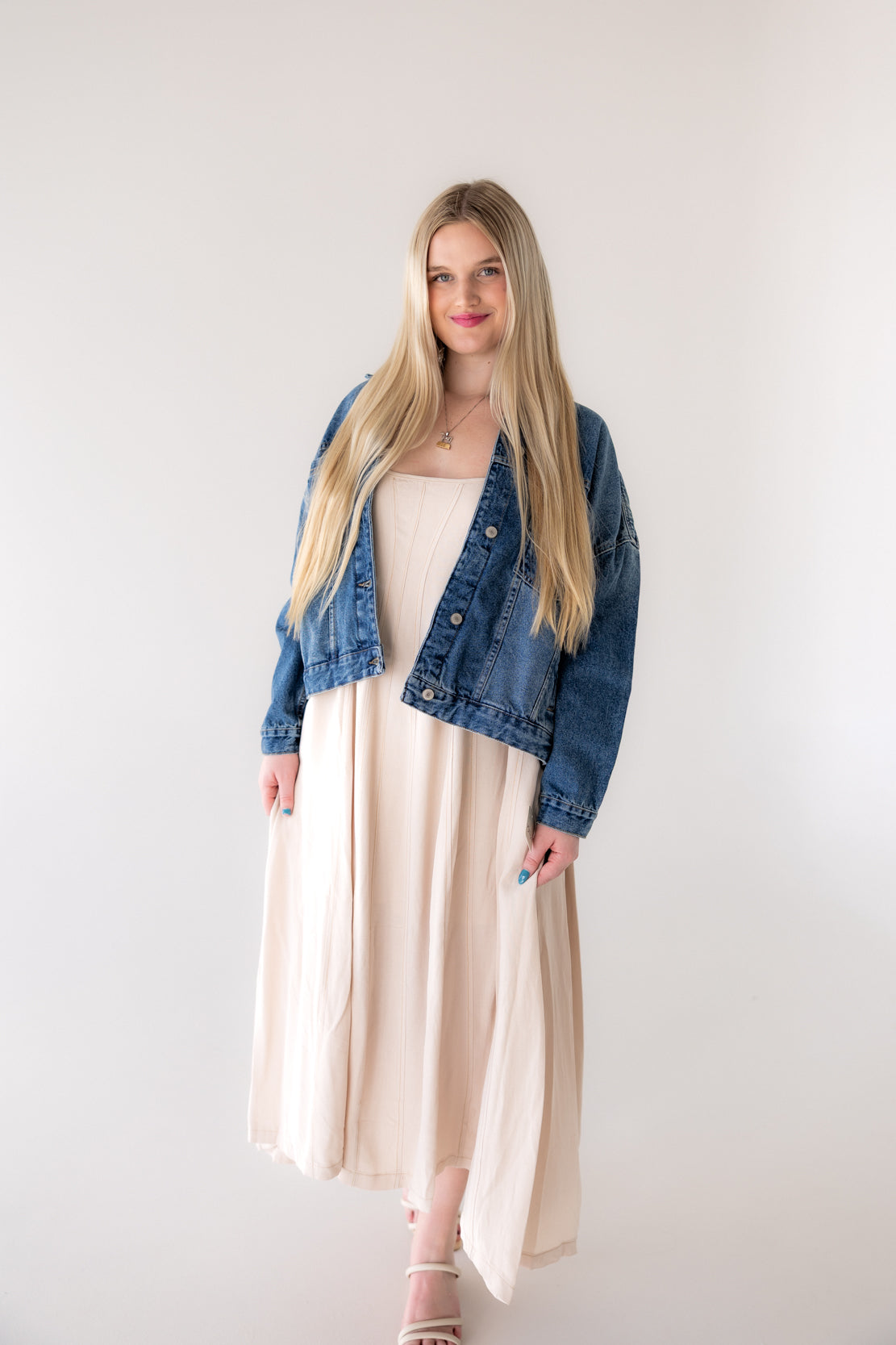 We The Free Opal Swing Denim Jacket | Got The Blues