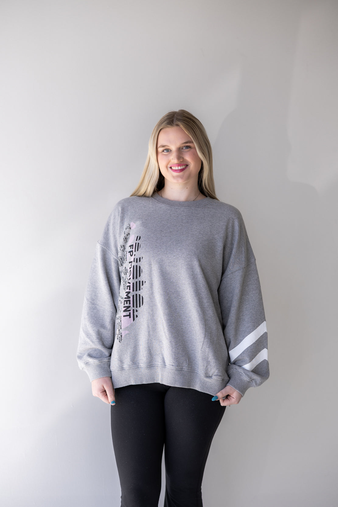 All Star Pullover Logo | Heather Grey/White
