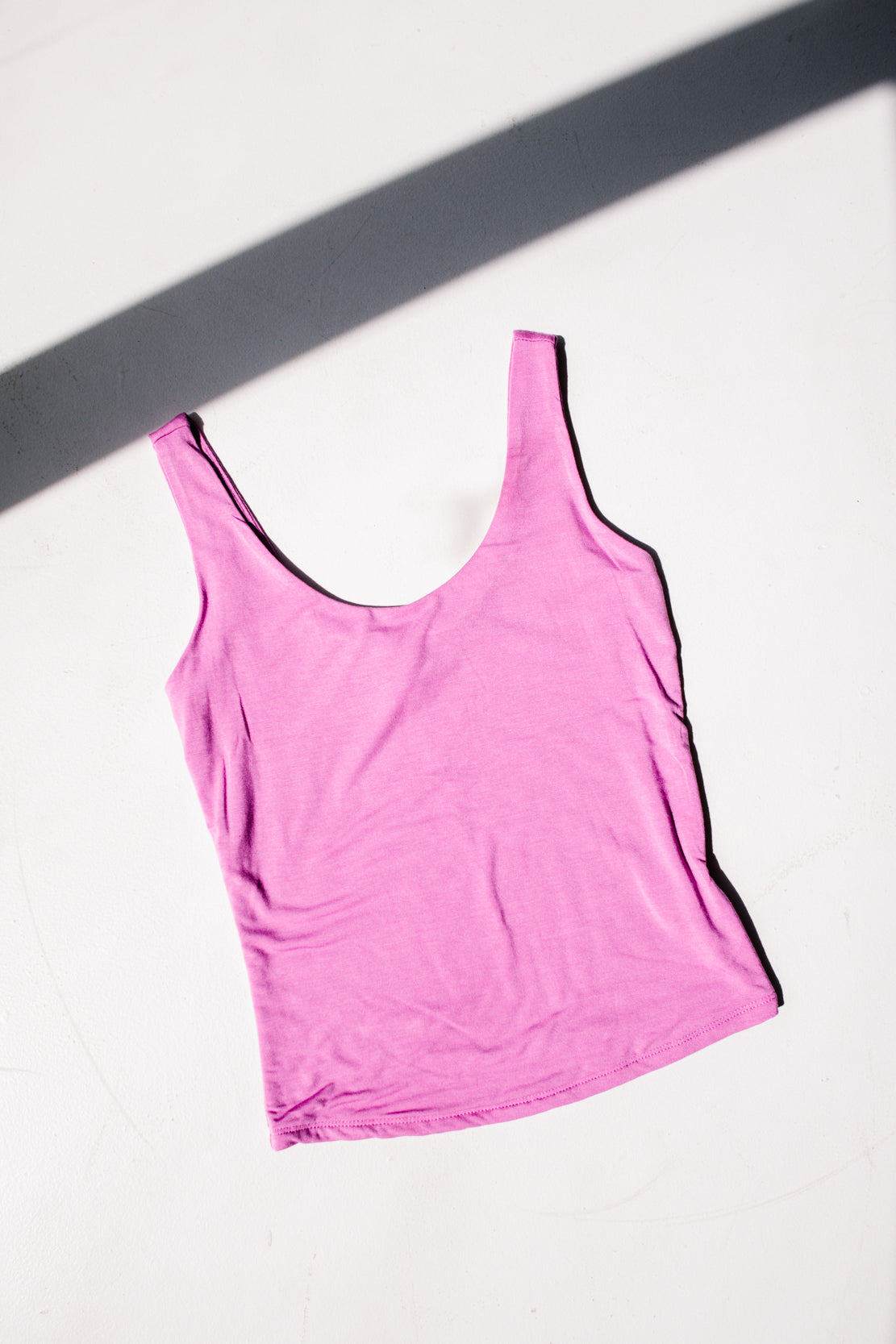 Talia Scoop Neck Tank | Raspberry Rose