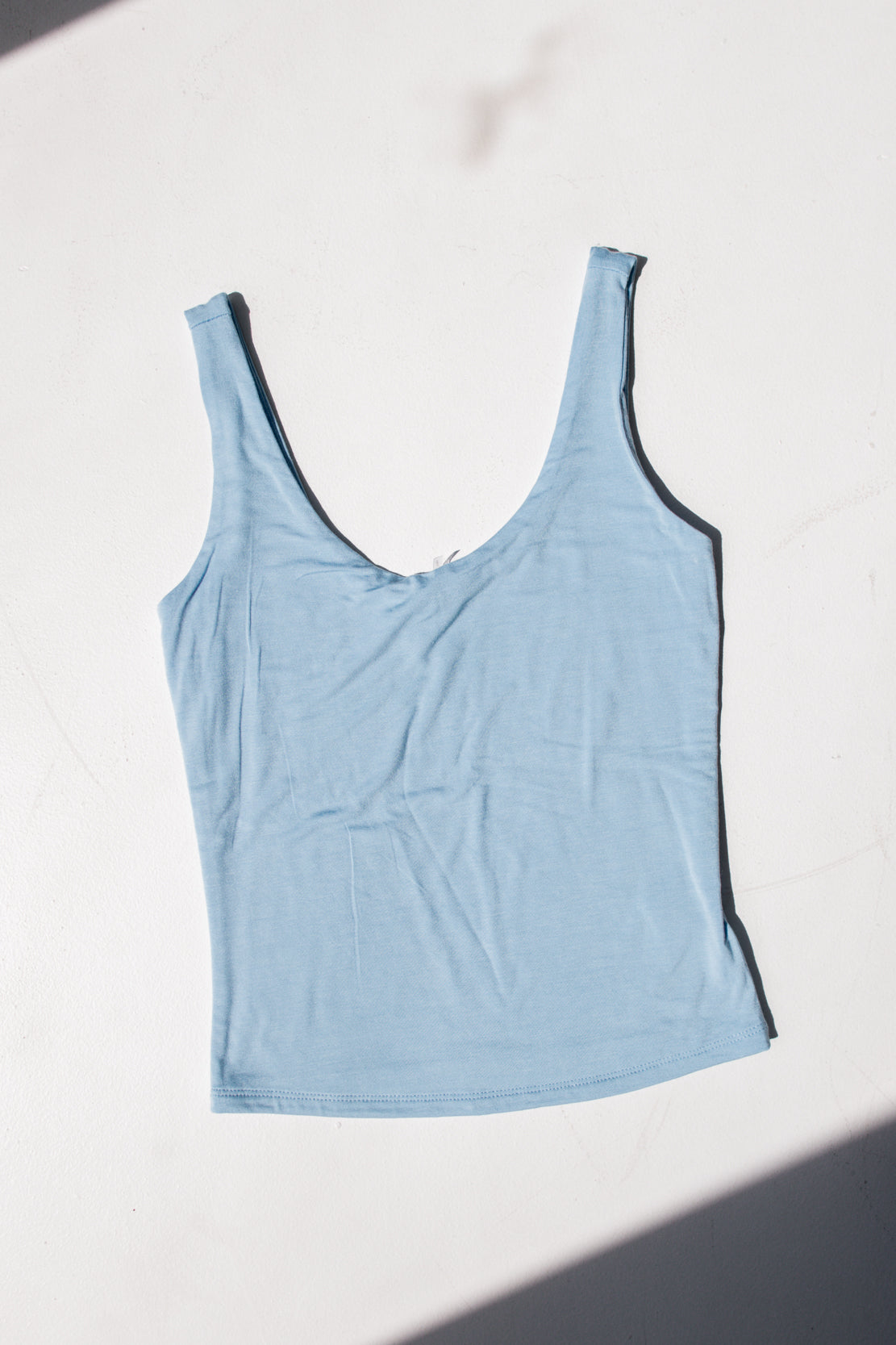 Talia Scoop Neck Tank | Sky