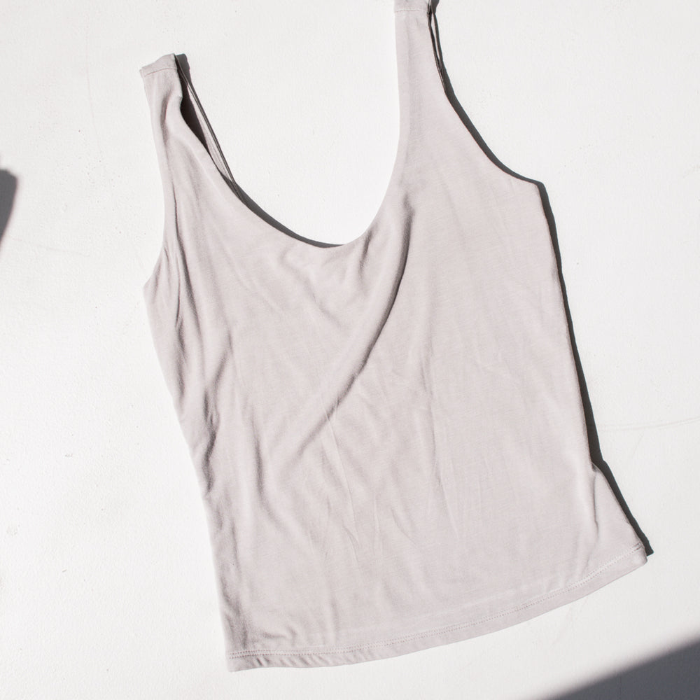 Talia Scoop Neck Tank | Pebble