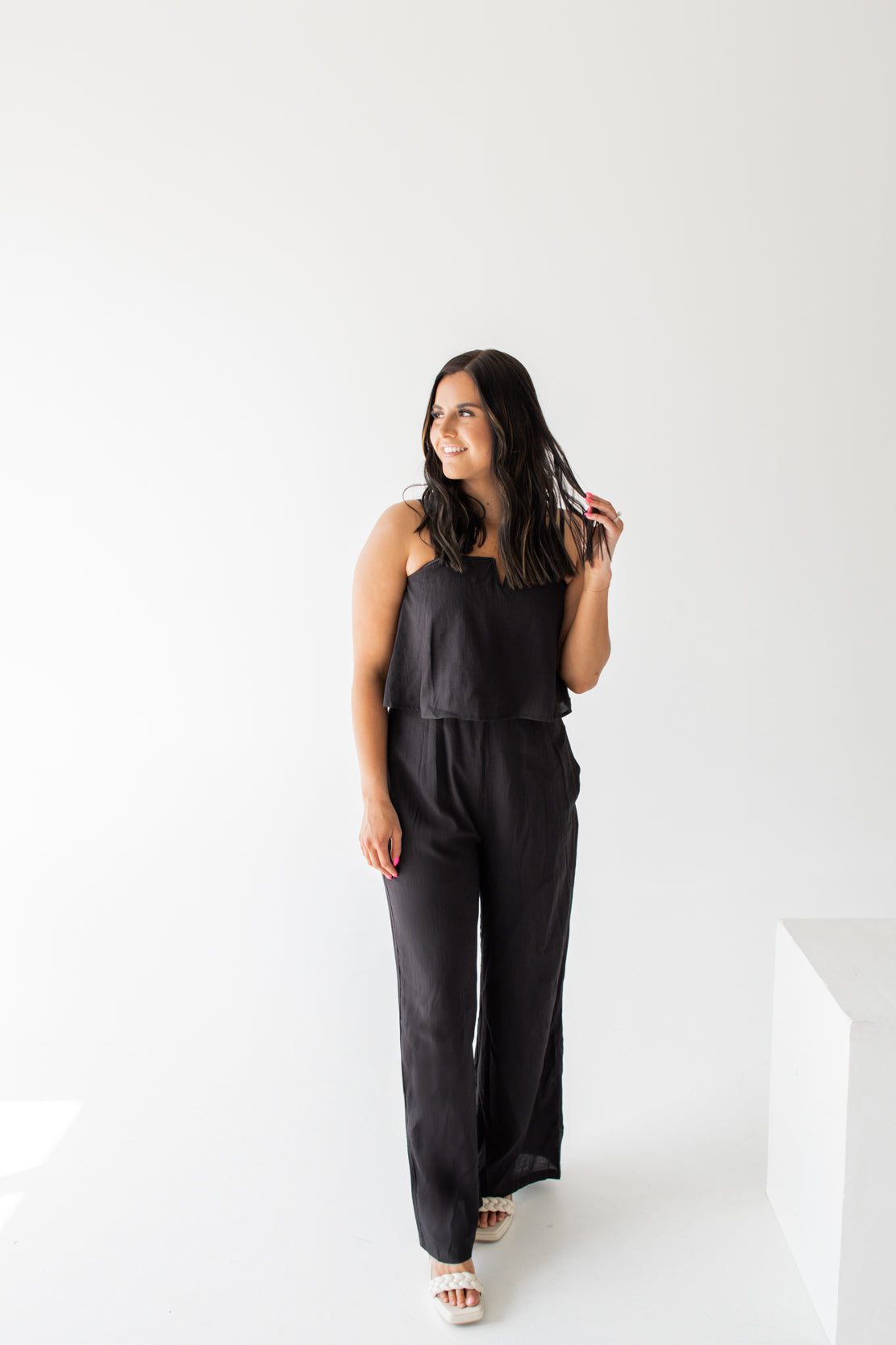 Kyla Tank Jumpsuit | Black