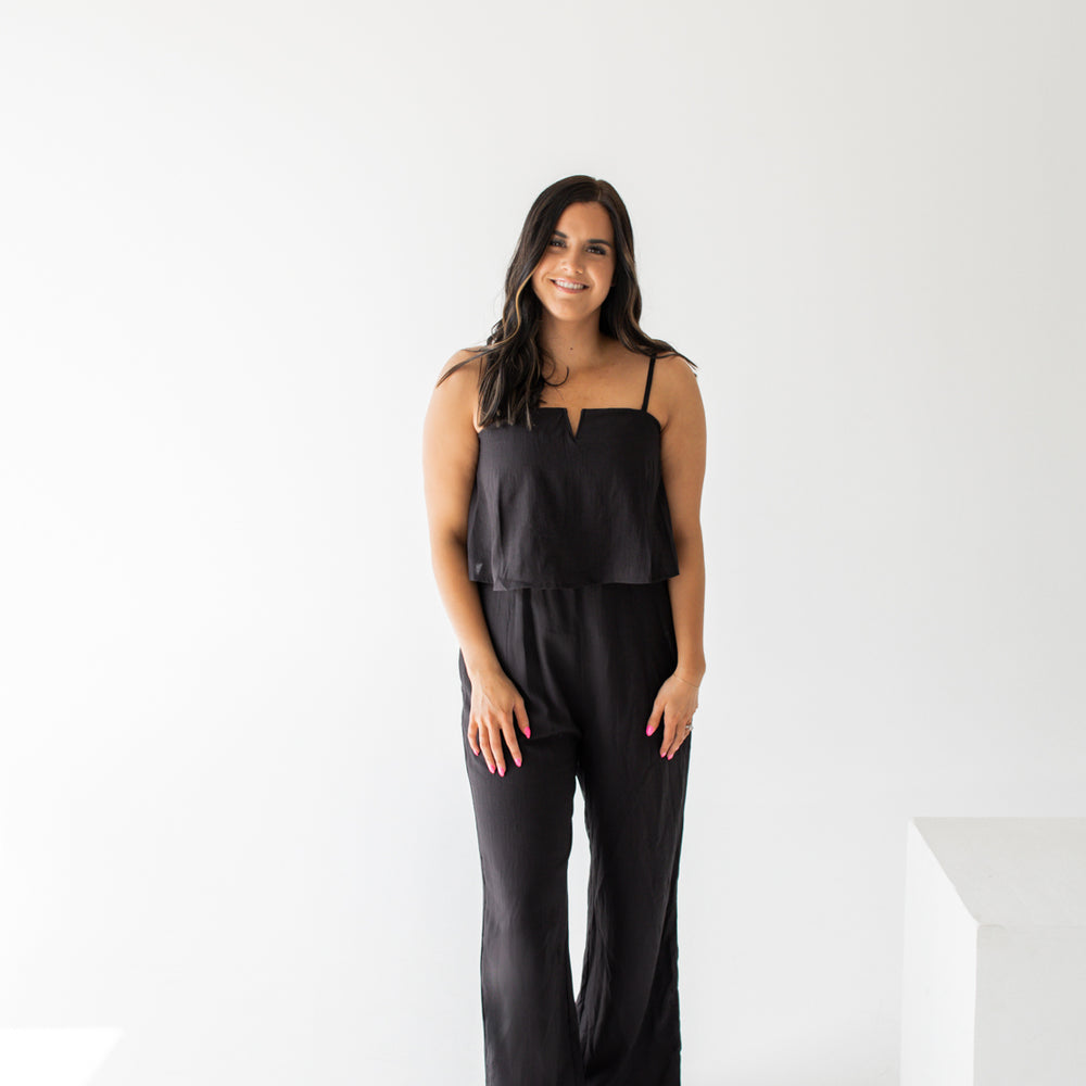 Kyla Tank Jumpsuit | Black