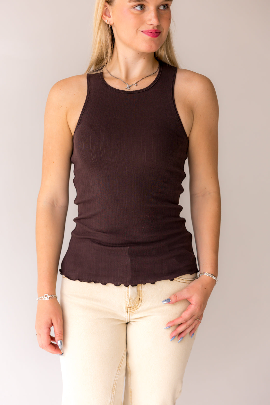 Fresh In Love Tank | Brown