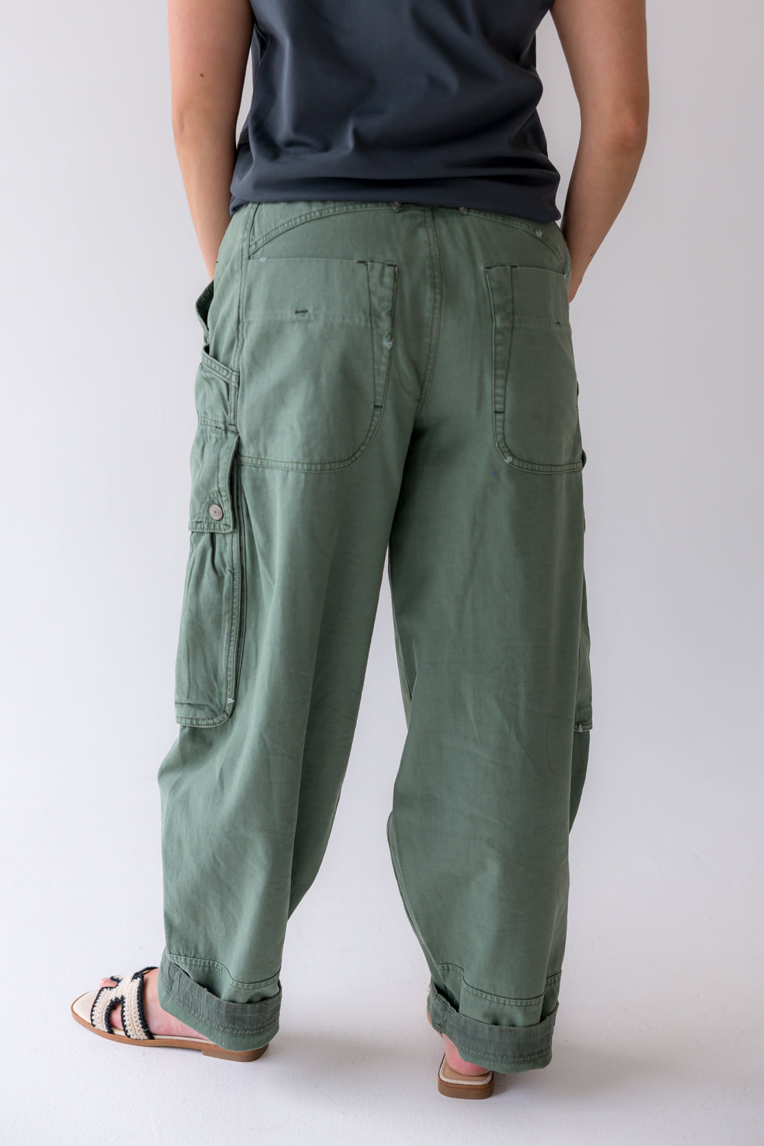 Brentwood Slouch Pants | Aged Green