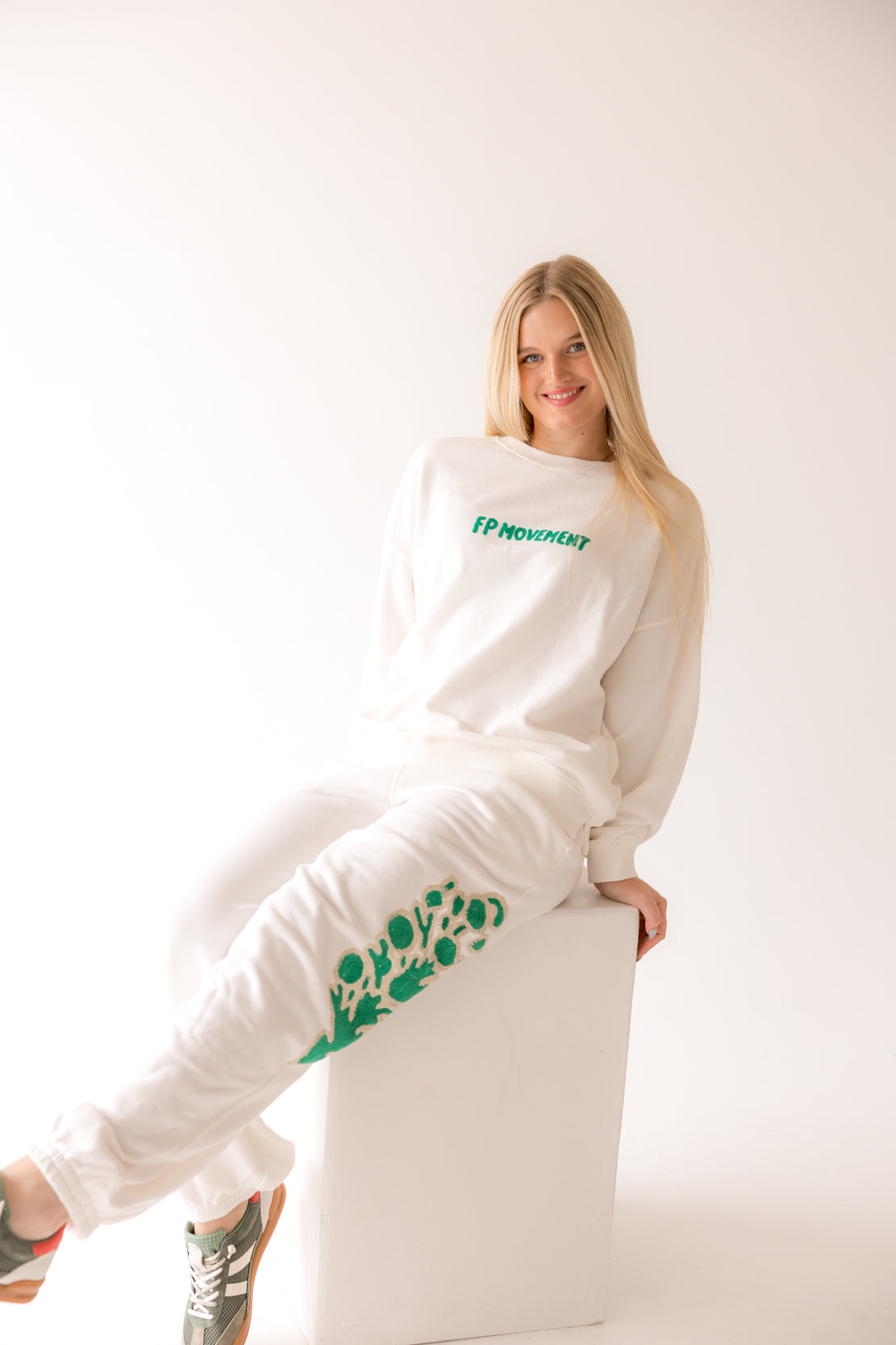 All Star Embroidered Pullover | White Combo