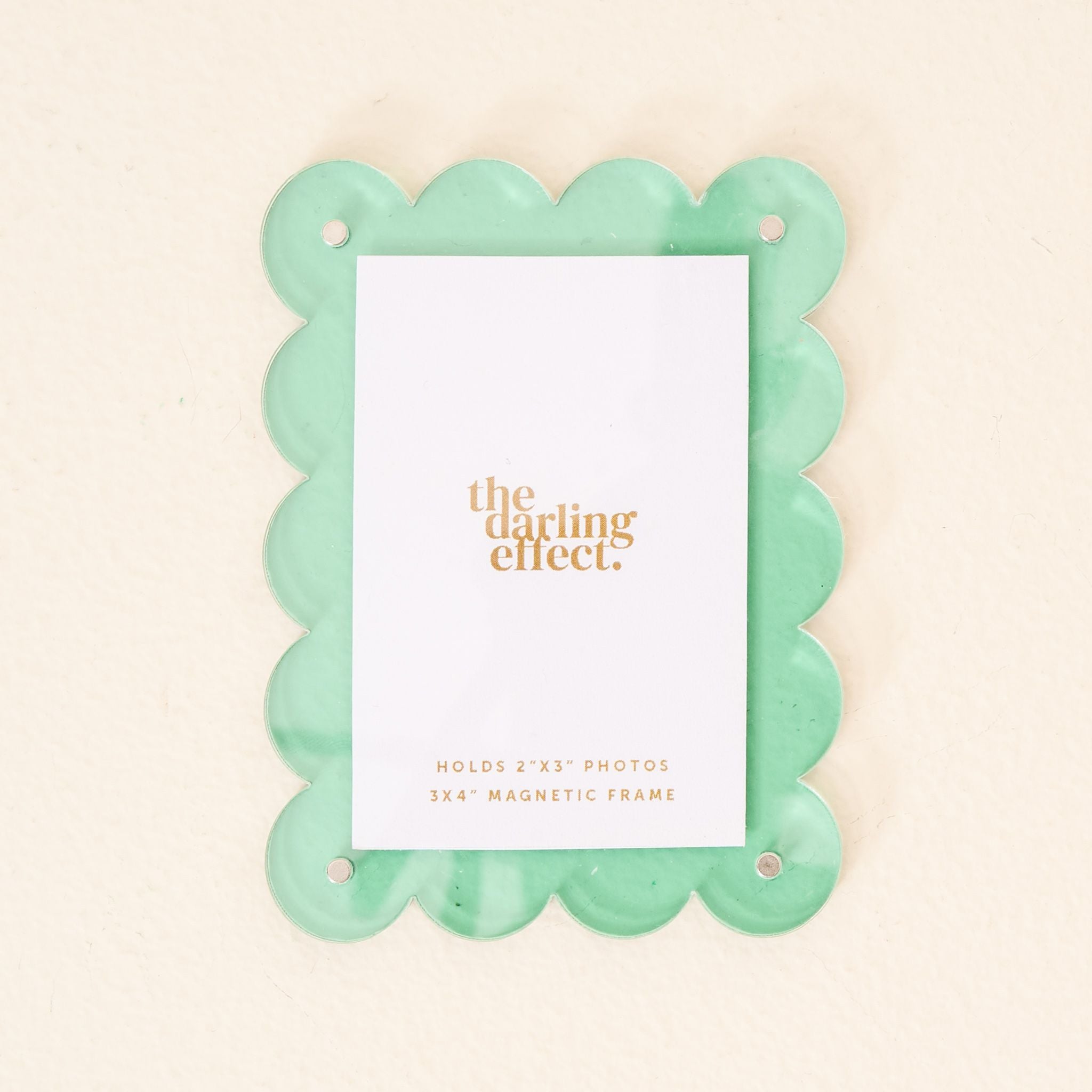 Mini Acrylic Picture Frame Magnet | Mint Green